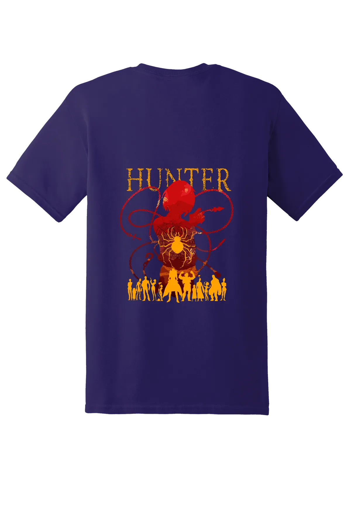 Hunter x Hunter Tee No. 215, Fan Deep Purple, back print