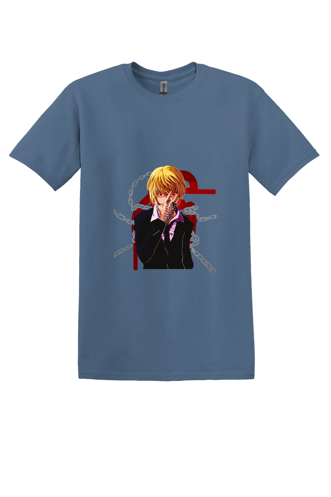 Hunter x Hunter Tee No. 216, Indigo Blue, front print