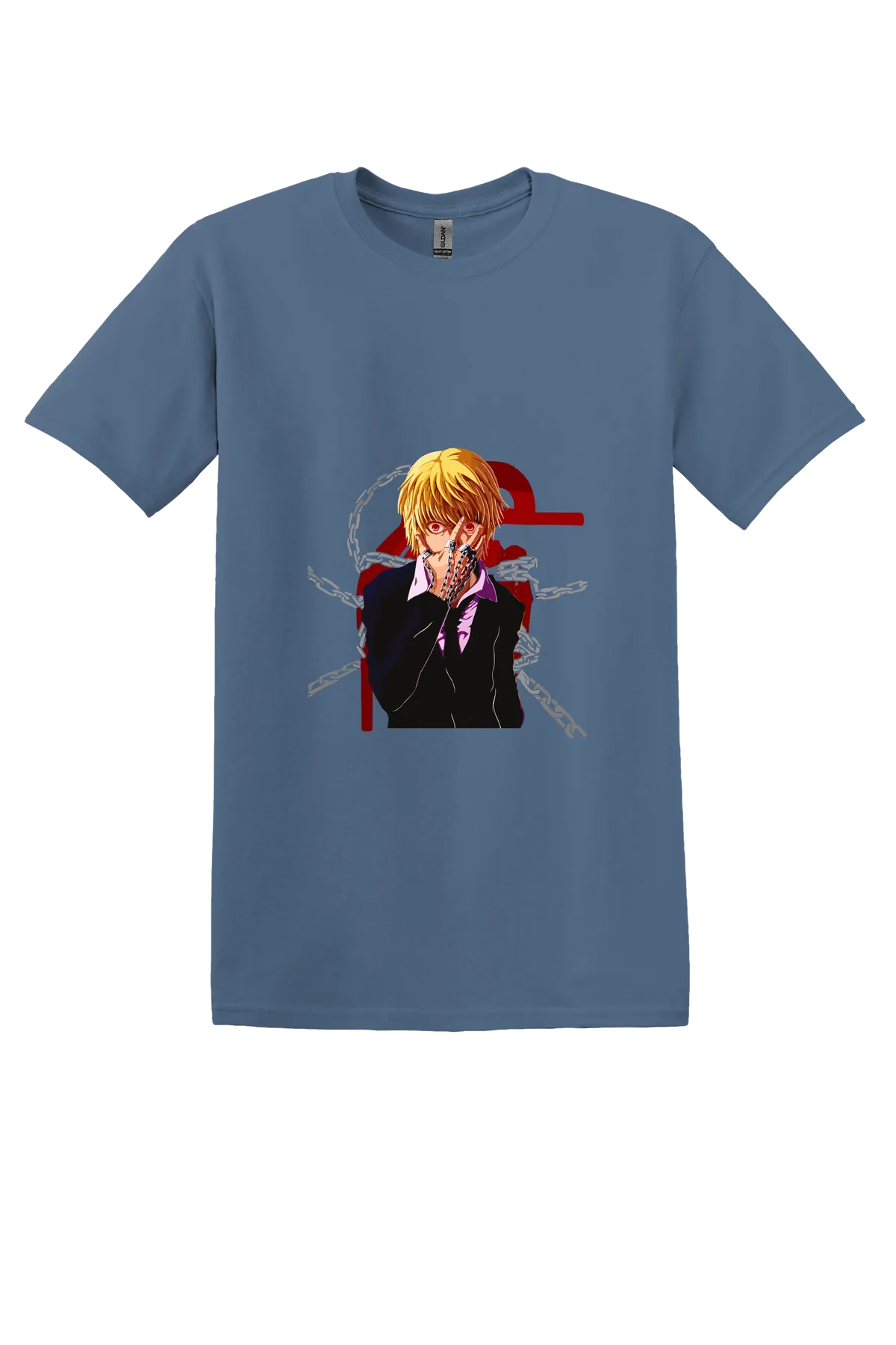 Hunter x Hunter Tee No. 216, Indigo Blue, front print