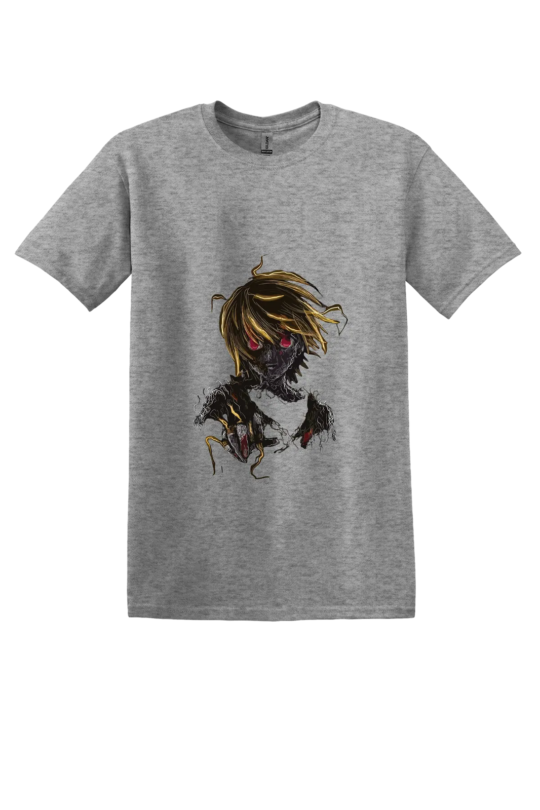 Hunter x Hunter Tee No. 222, Graphite Heather, front print