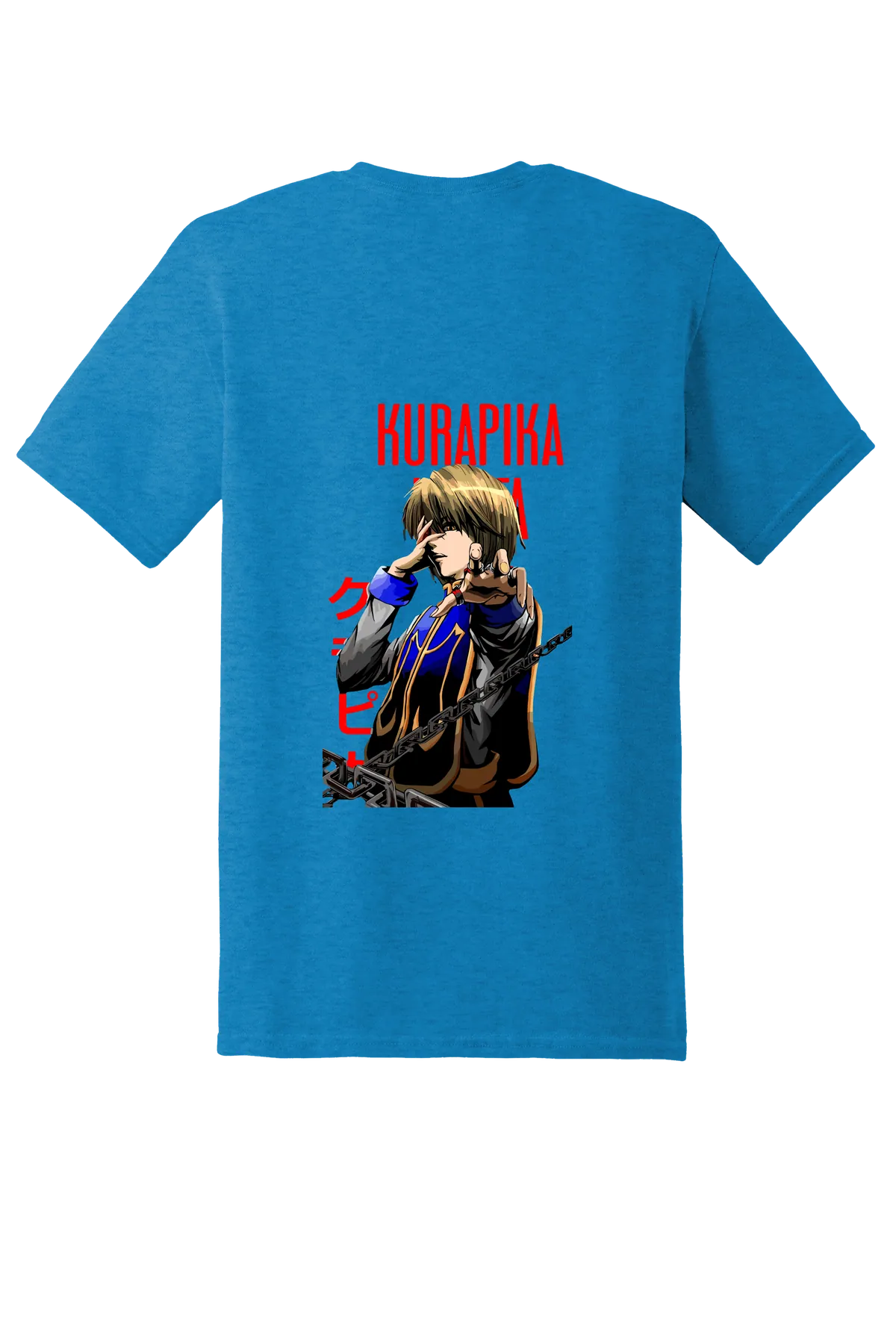 Hunter x Hunter Tee No. 223, Heather Sapphire, back print