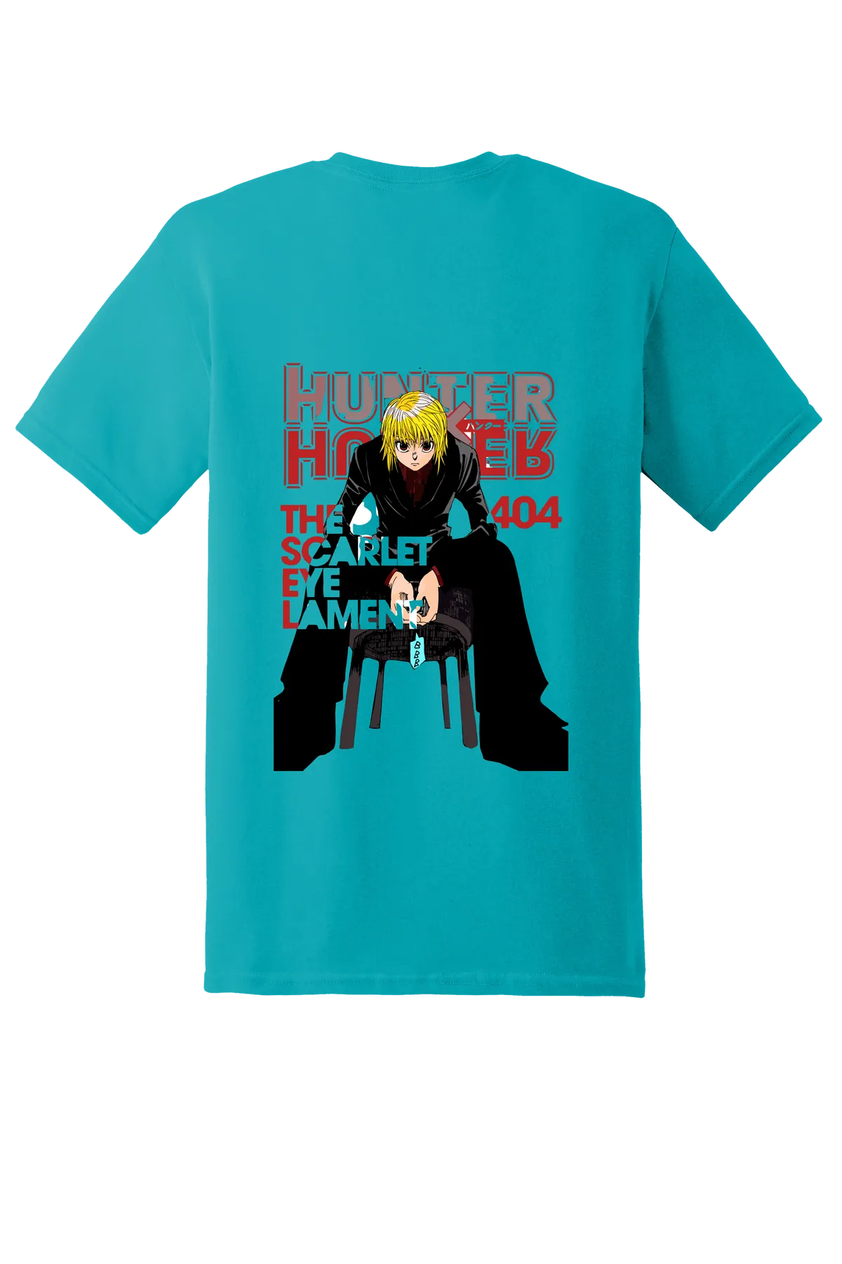Hunter x Hunter Tee No. 224, Tropical Blue, back print
