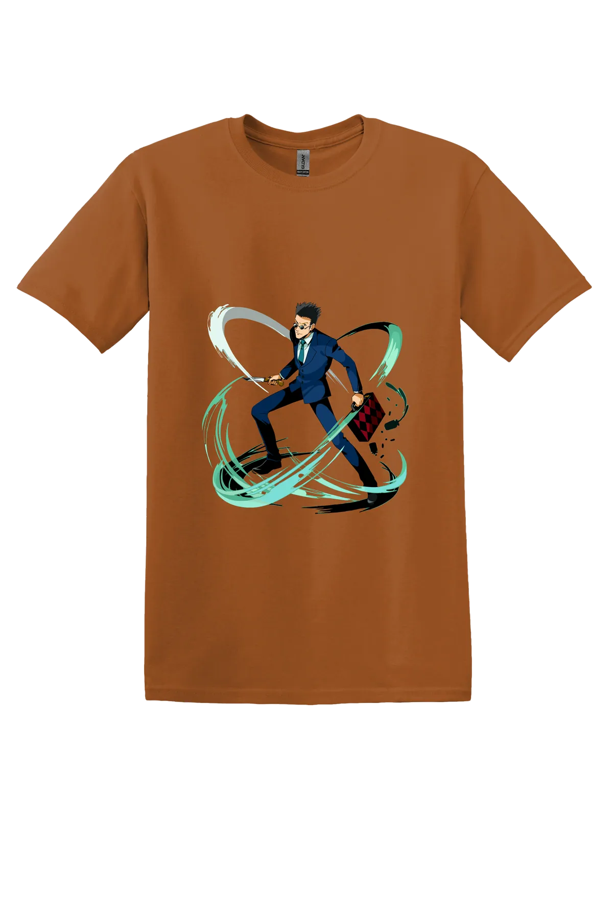Hunter x Hunter Tee No. 239, Texas Orange, front print