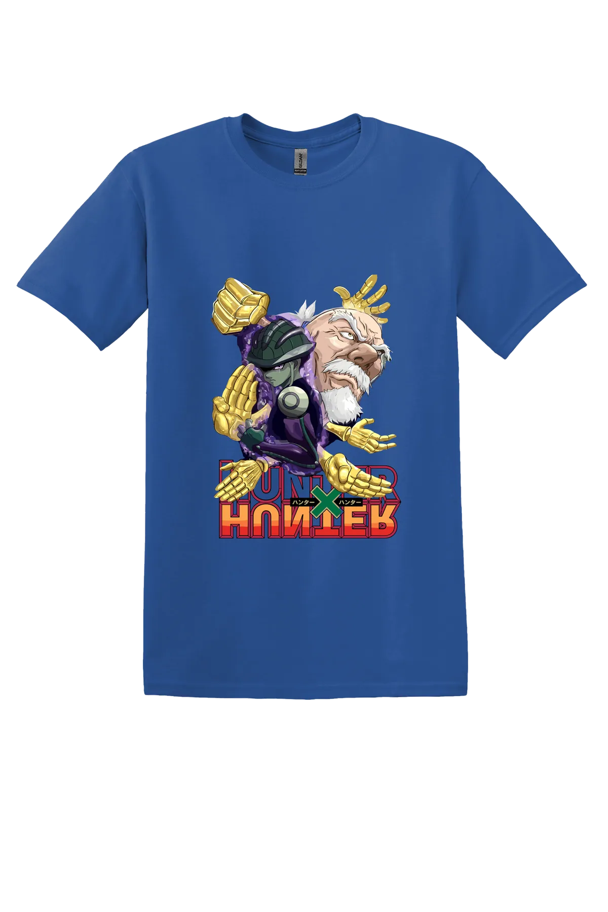 Hunter x Hunter Tee No. 252, Neon Blue, front print