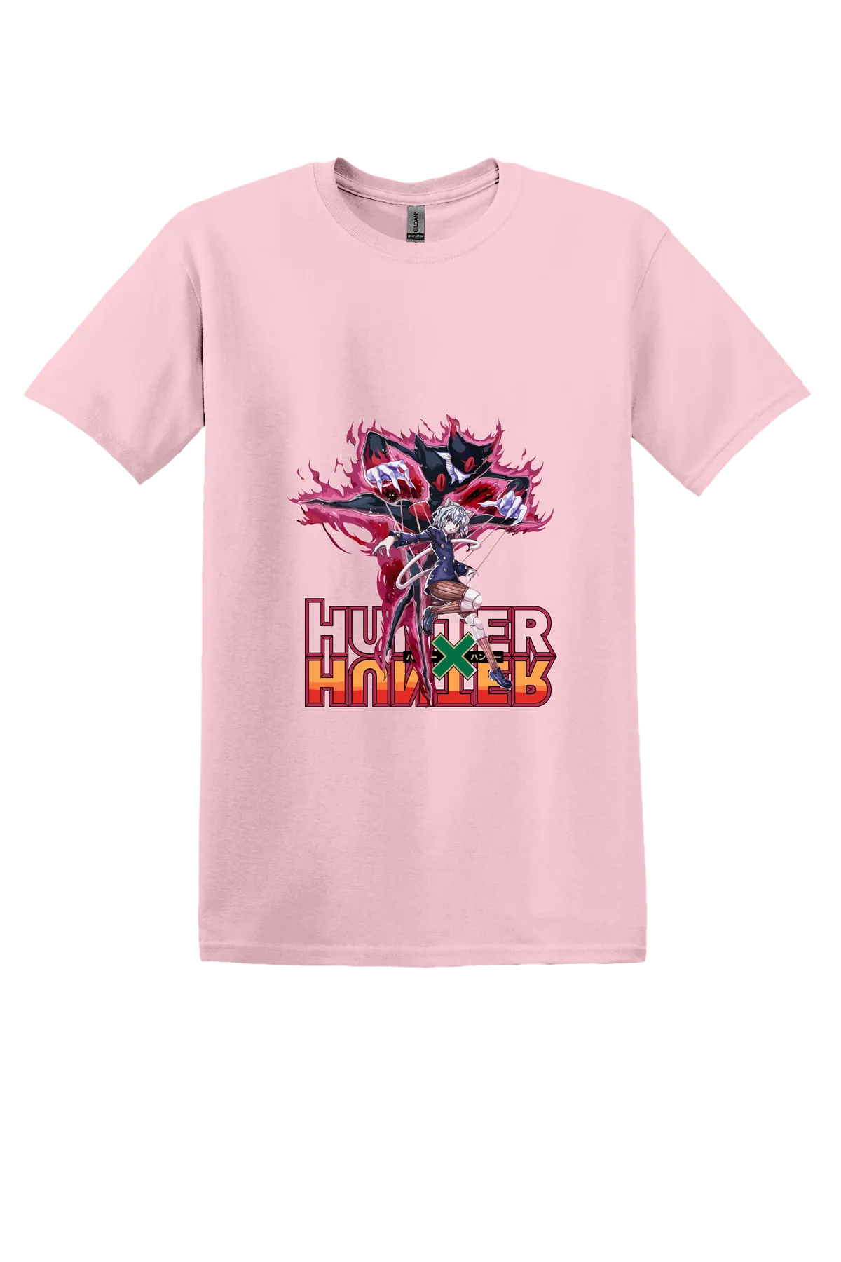 Hunter x Hunter Tee No. 254, Pink, front print