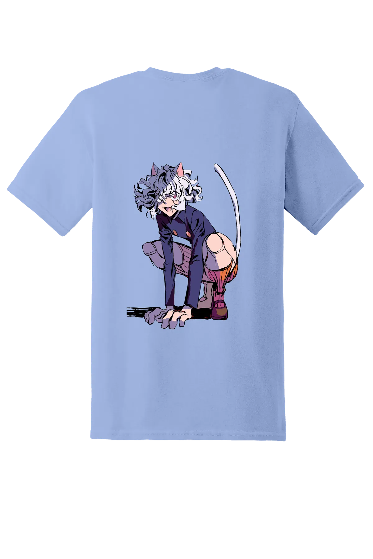 Hunter x Hunter Tee No. 281, Carolina Blue, back print