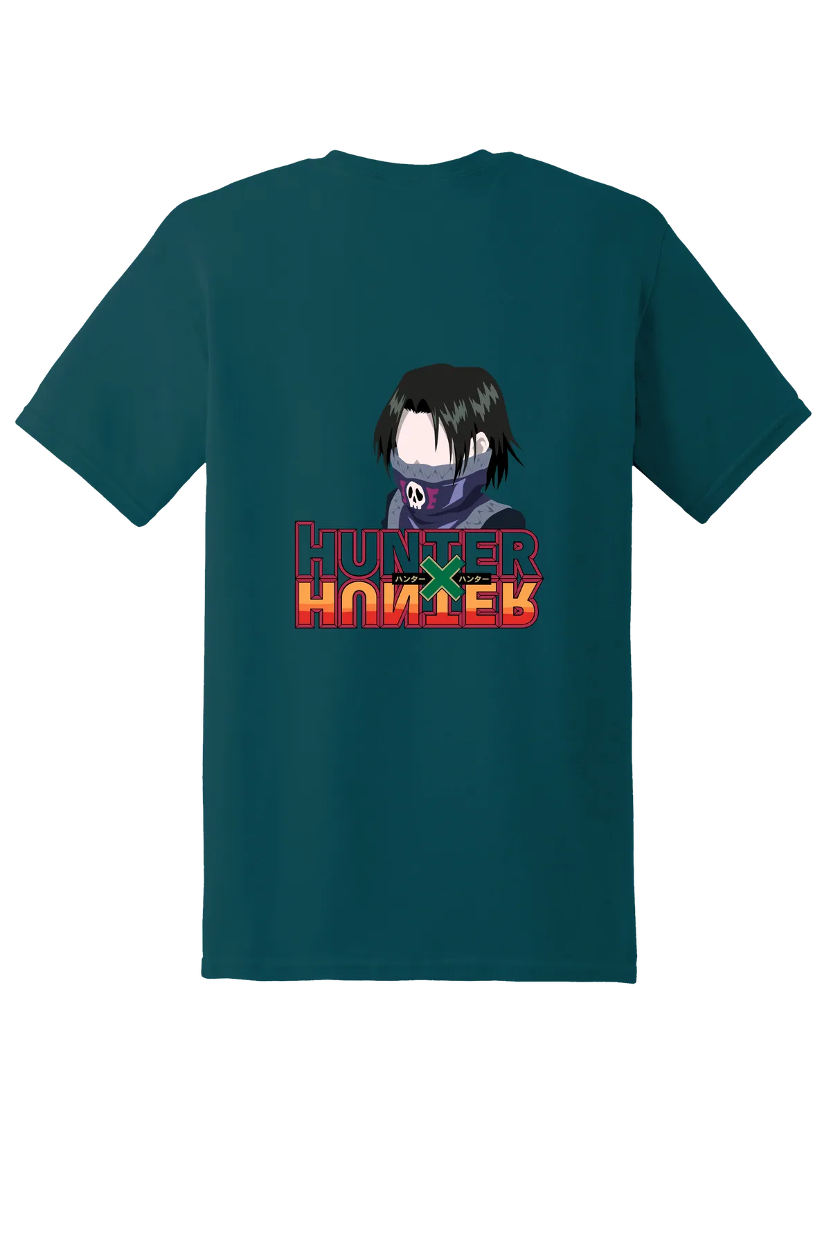 Hunter x Hunter Tee No. 312, Fan Marine Green, back print