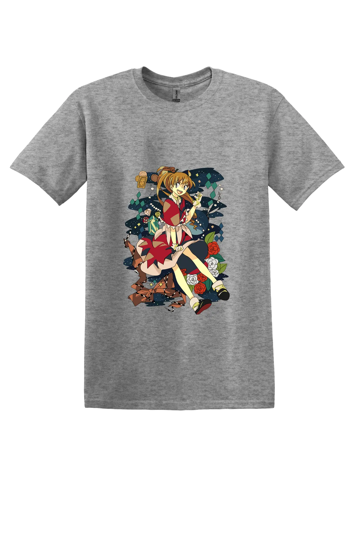 Hunter x Hunter Tee No. 316, Graphite Heather, front print
