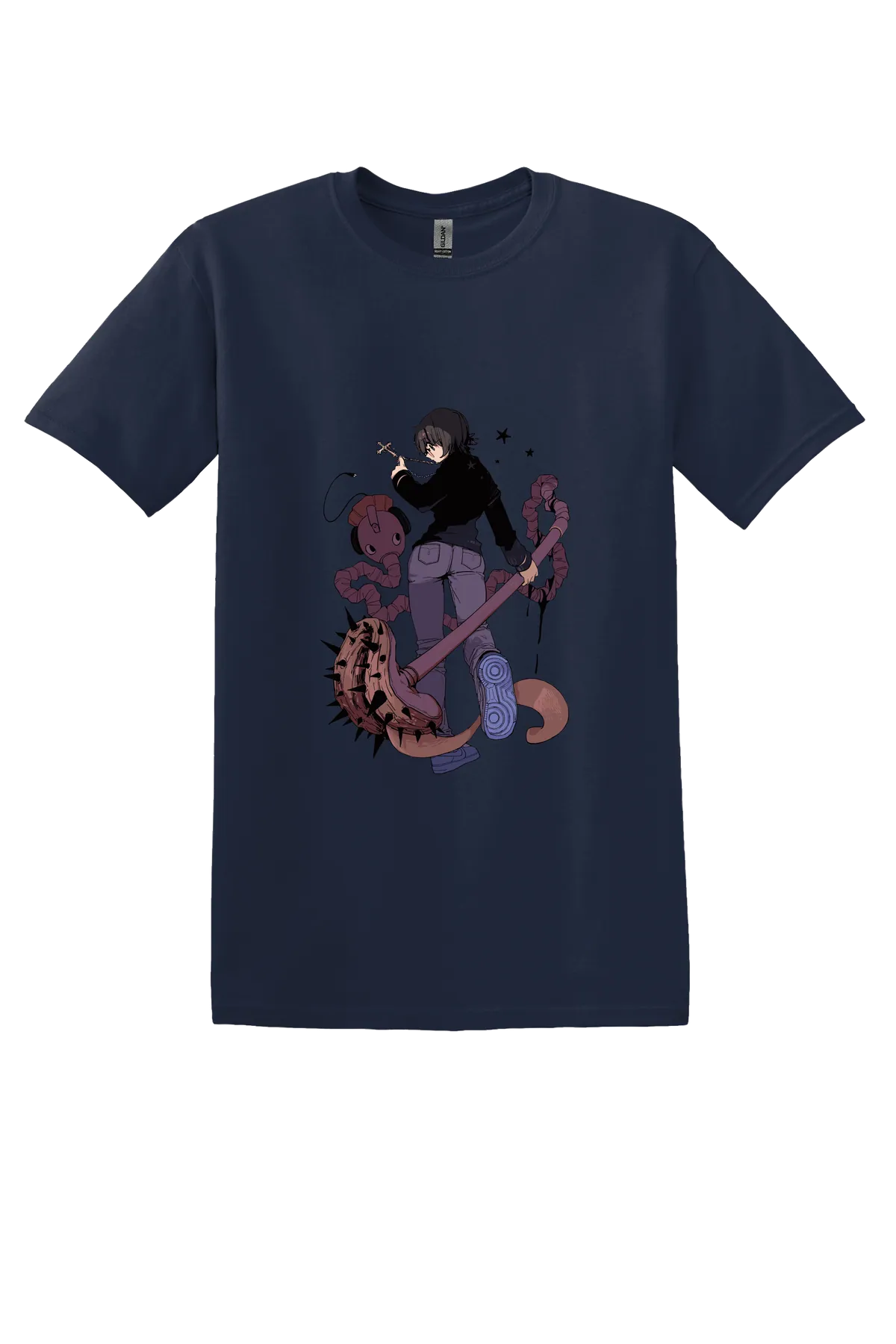 Hunter x Hunter Tee No. 322, Navy, front print