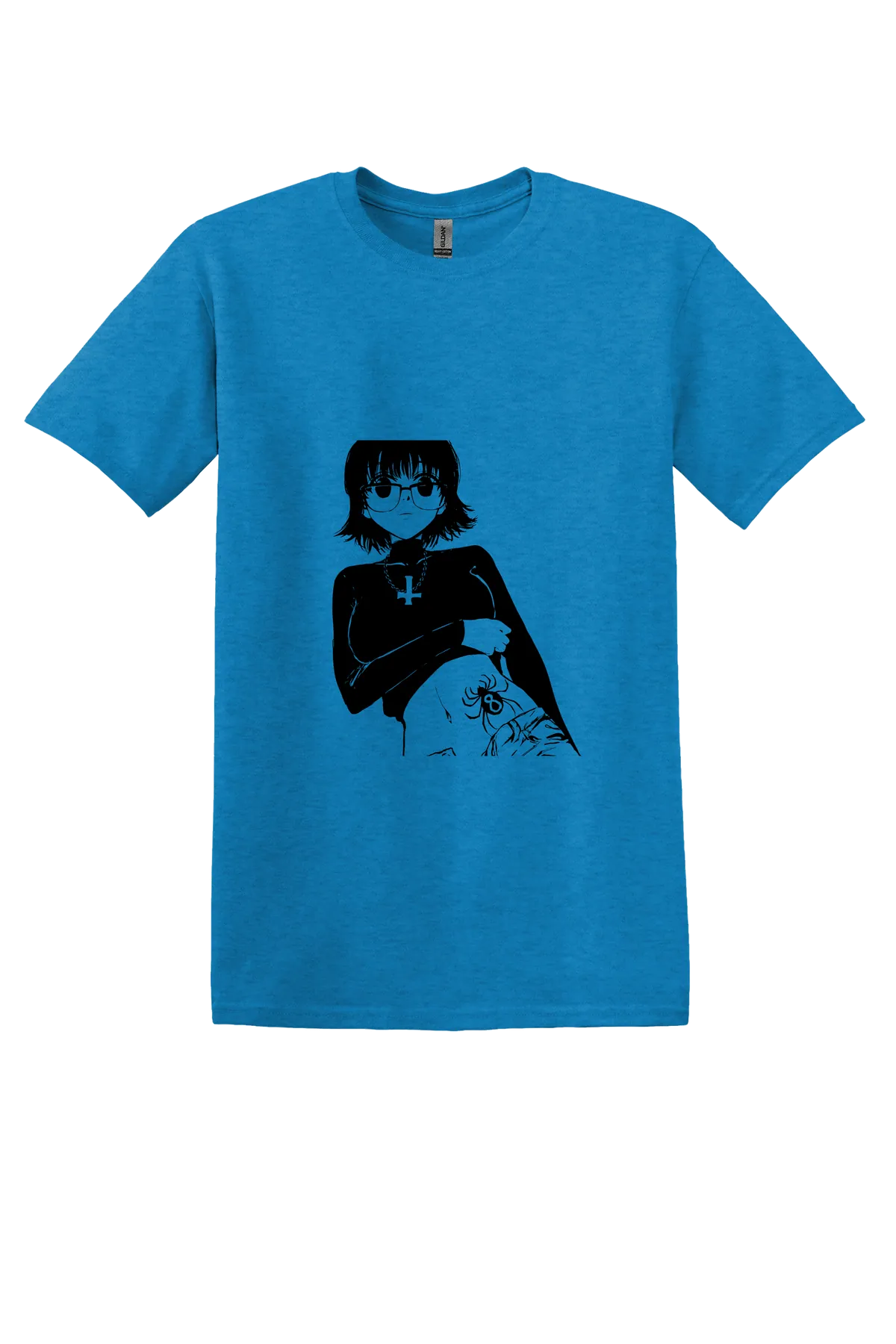 Hunter x Hunter Tee No. 324, Heather Sapphire, front print