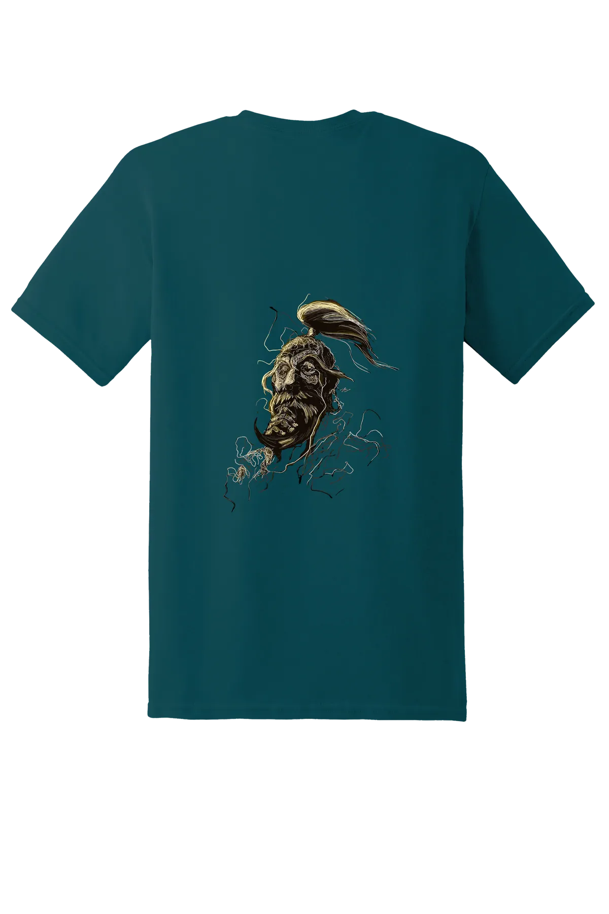 Hunter x Hunter Tee No. 329, Fan Marine Green, back print
