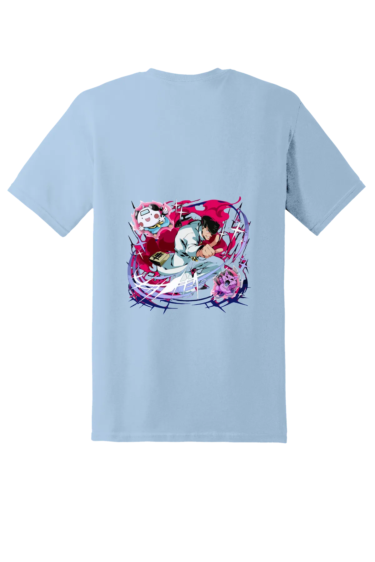 Hunter x Hunter Tee No. 340, Light Blue, back print