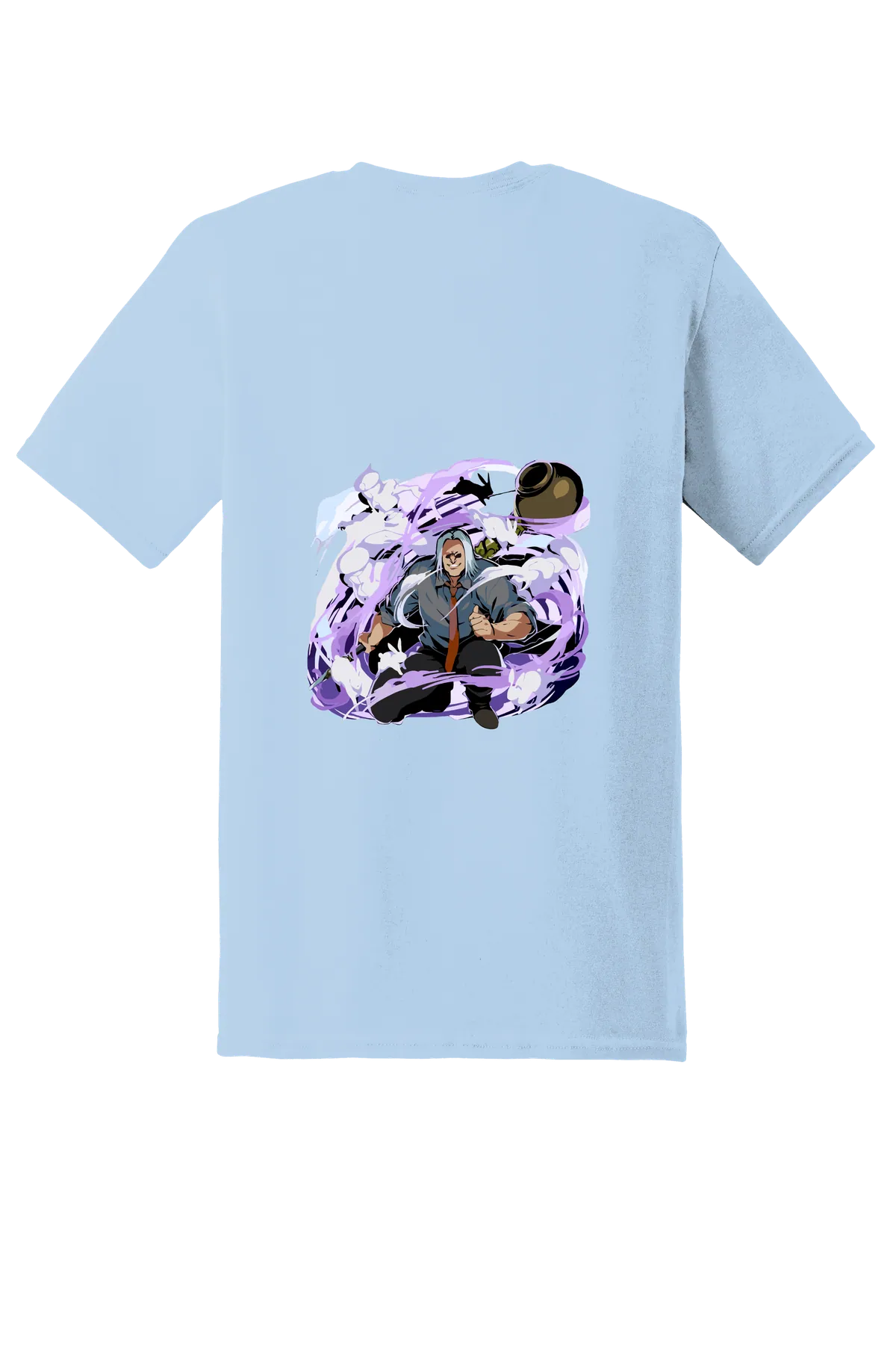 Hunter x Hunter Tee No. 345, Light Blue, back print