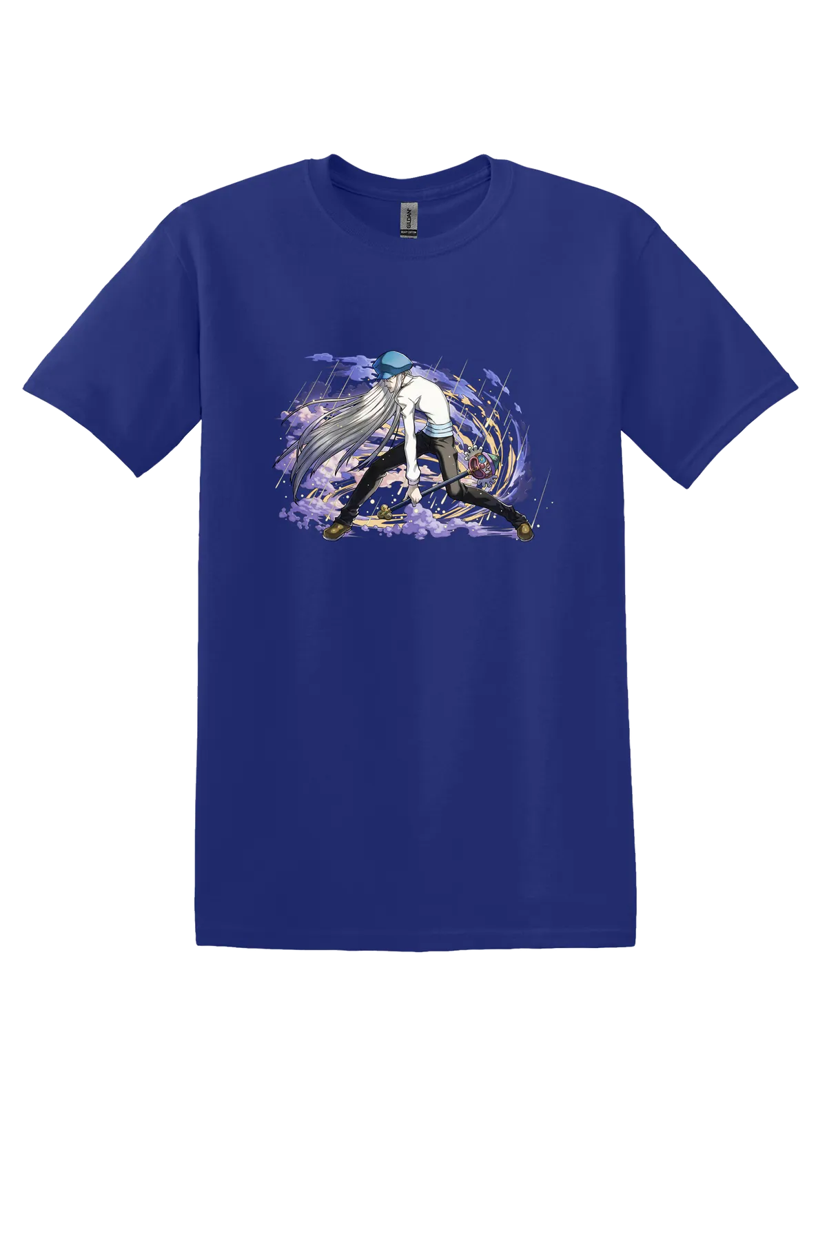 Hunter x Hunter Tee No. 347, Cobalt Purple, front print