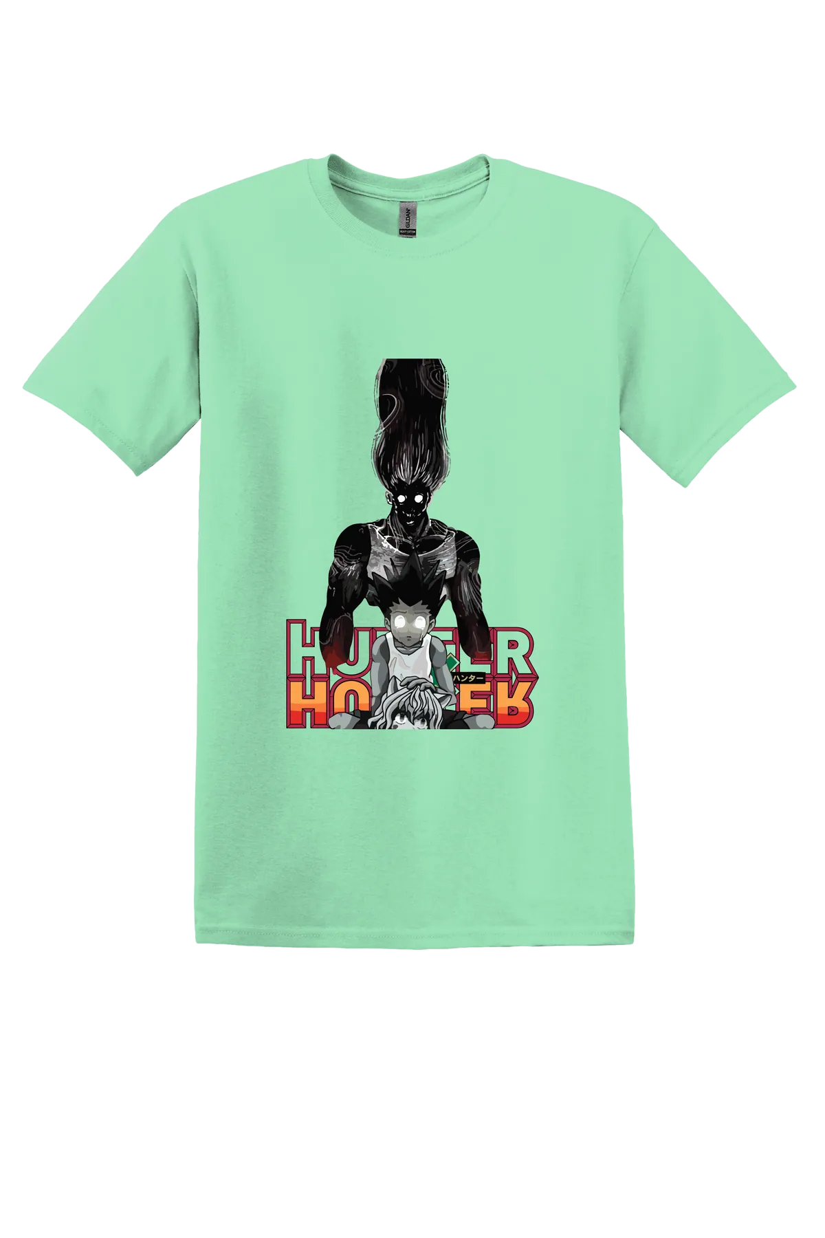 Hunter x Hunter Tee No. 79, Mint Green, front print