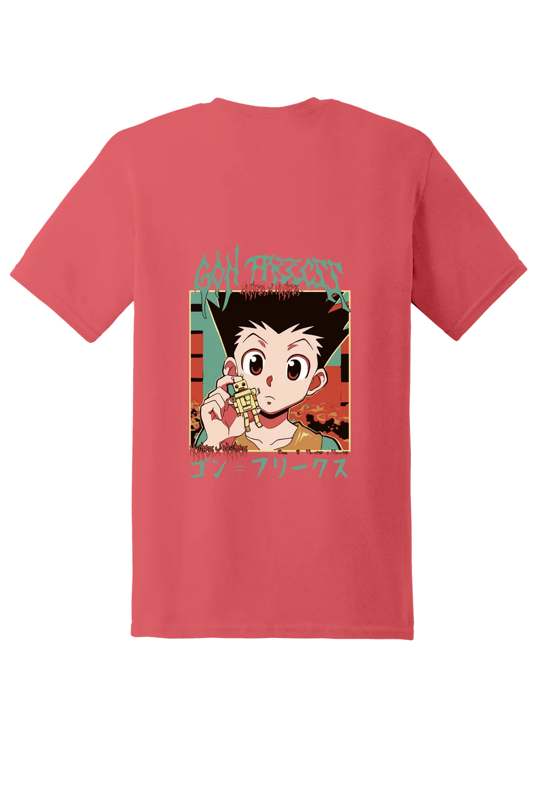 Hunter x Hunter Tee No. 86, Coral Silk, back print