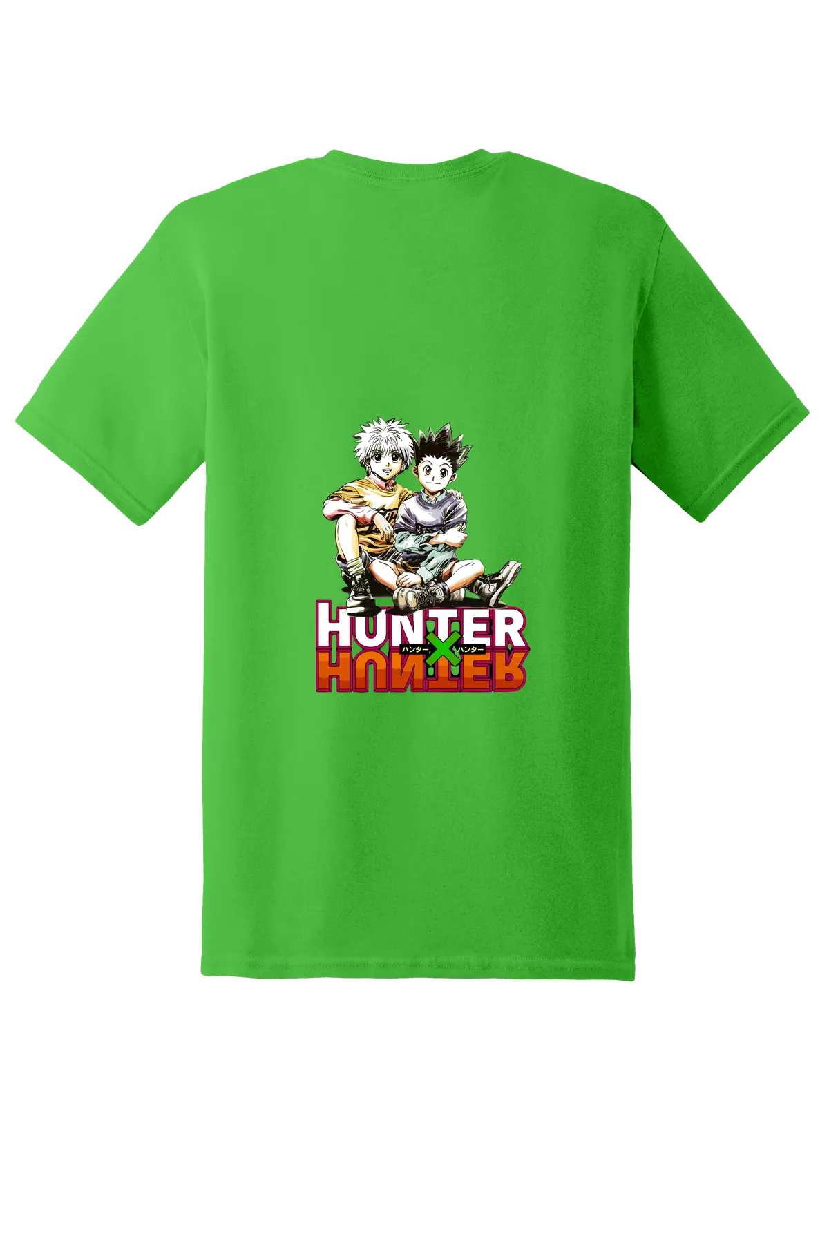 Hunter x Hunter Tee No. 91, Electric Green, back print