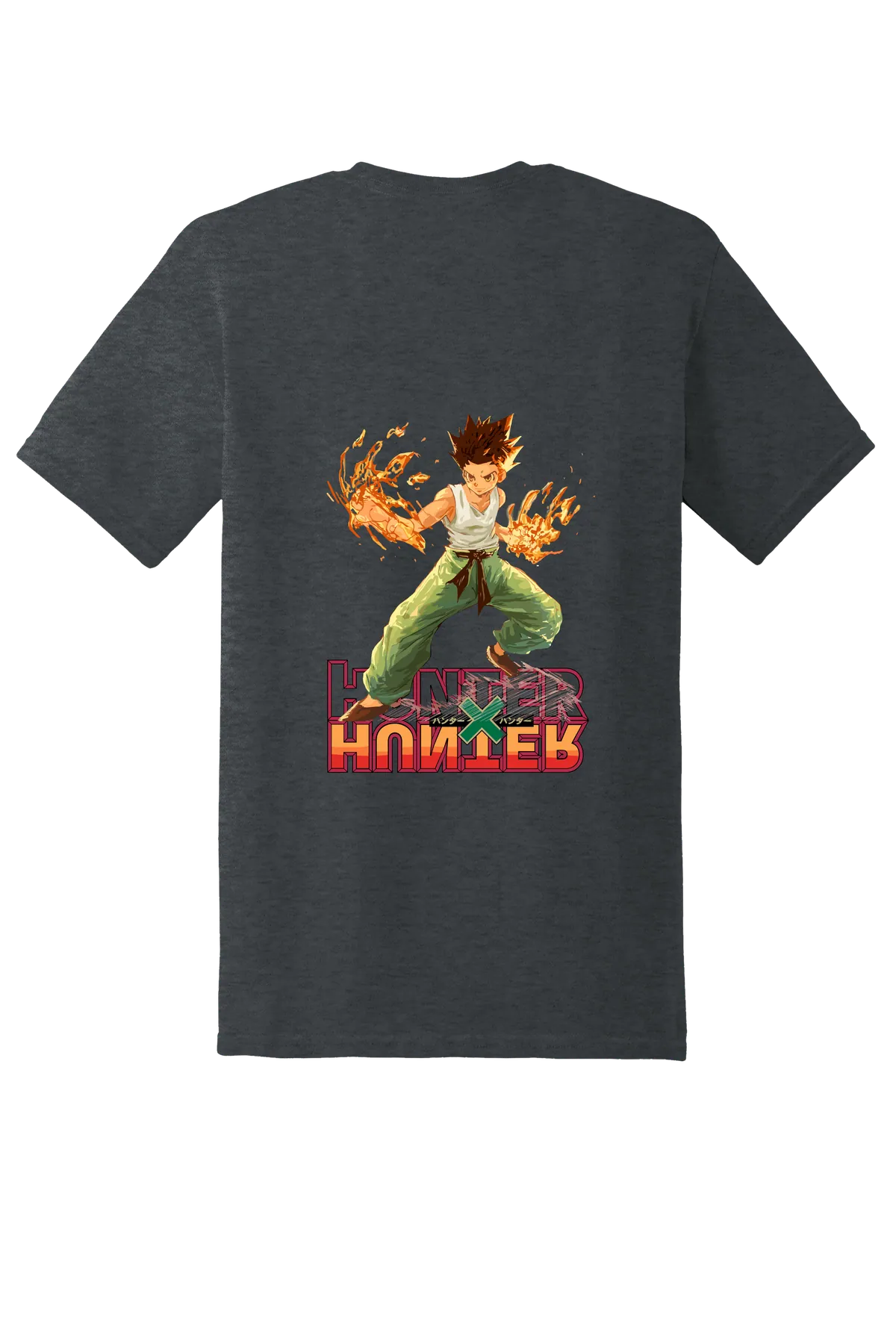 Hunter x Hunter Tee No. 92, Dark Heather, back print