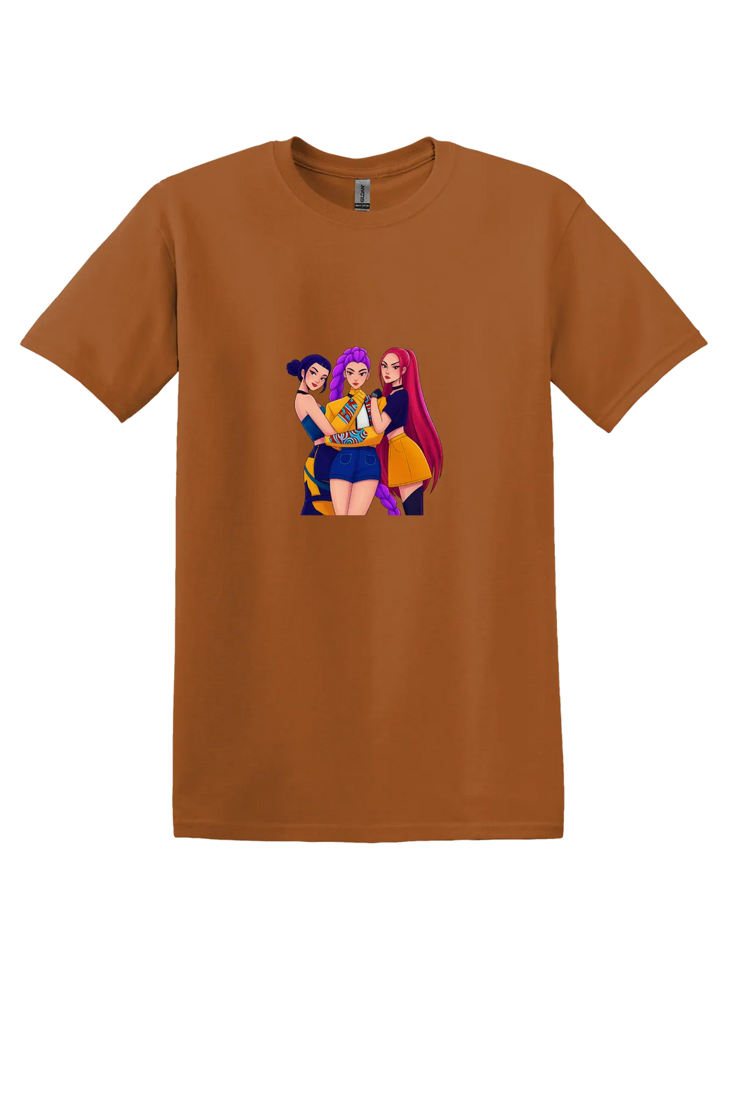 KPop Demon Hunters Tee No. 01, Texas Orange, front print