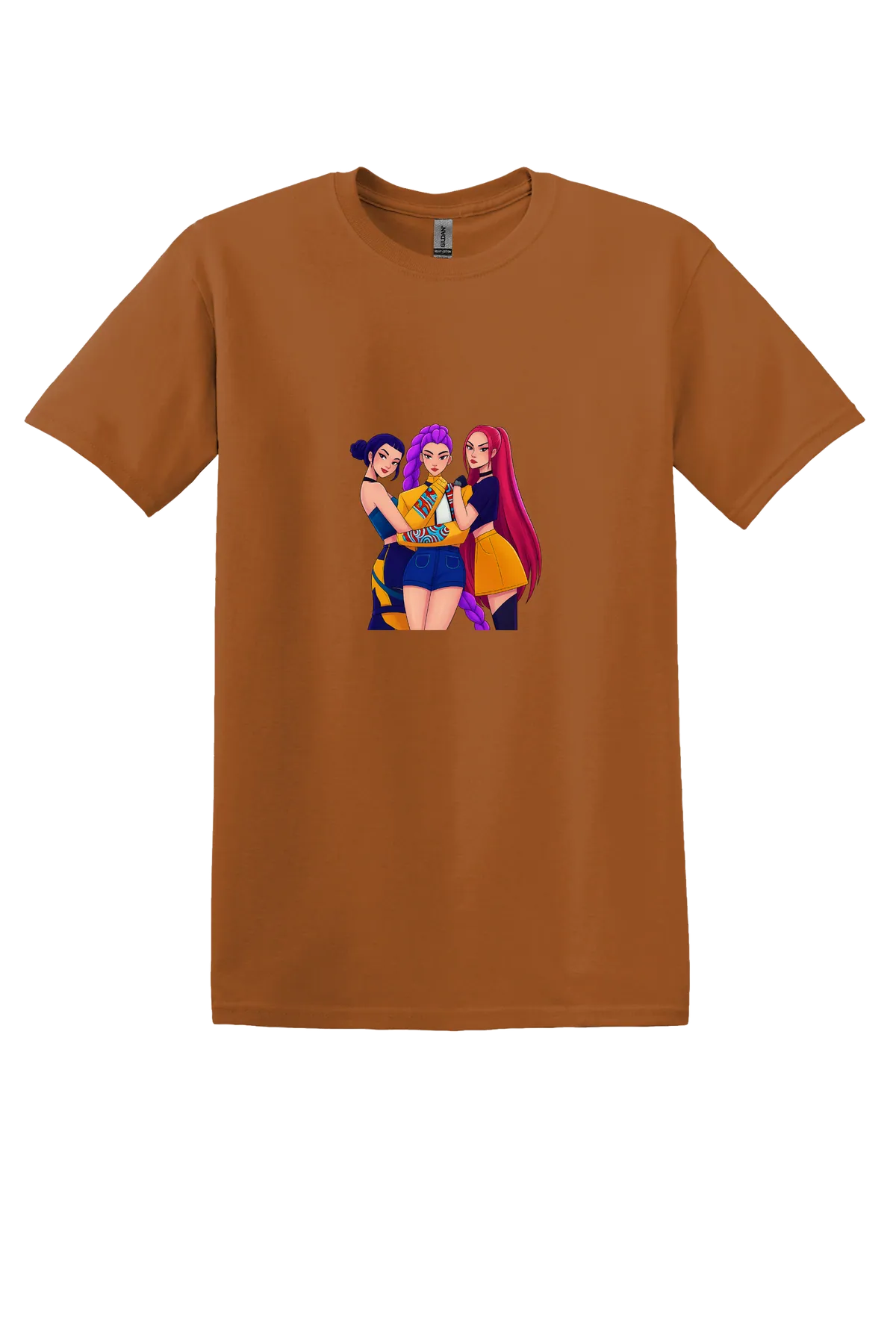 KPop Demon Hunters Tee No. 01, Texas Orange, front print