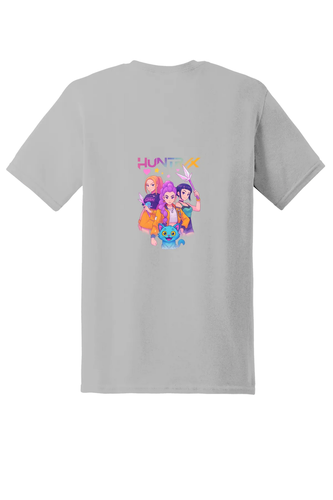 KPop Demon Hunters Tee No. 100, Ice Grey, back print