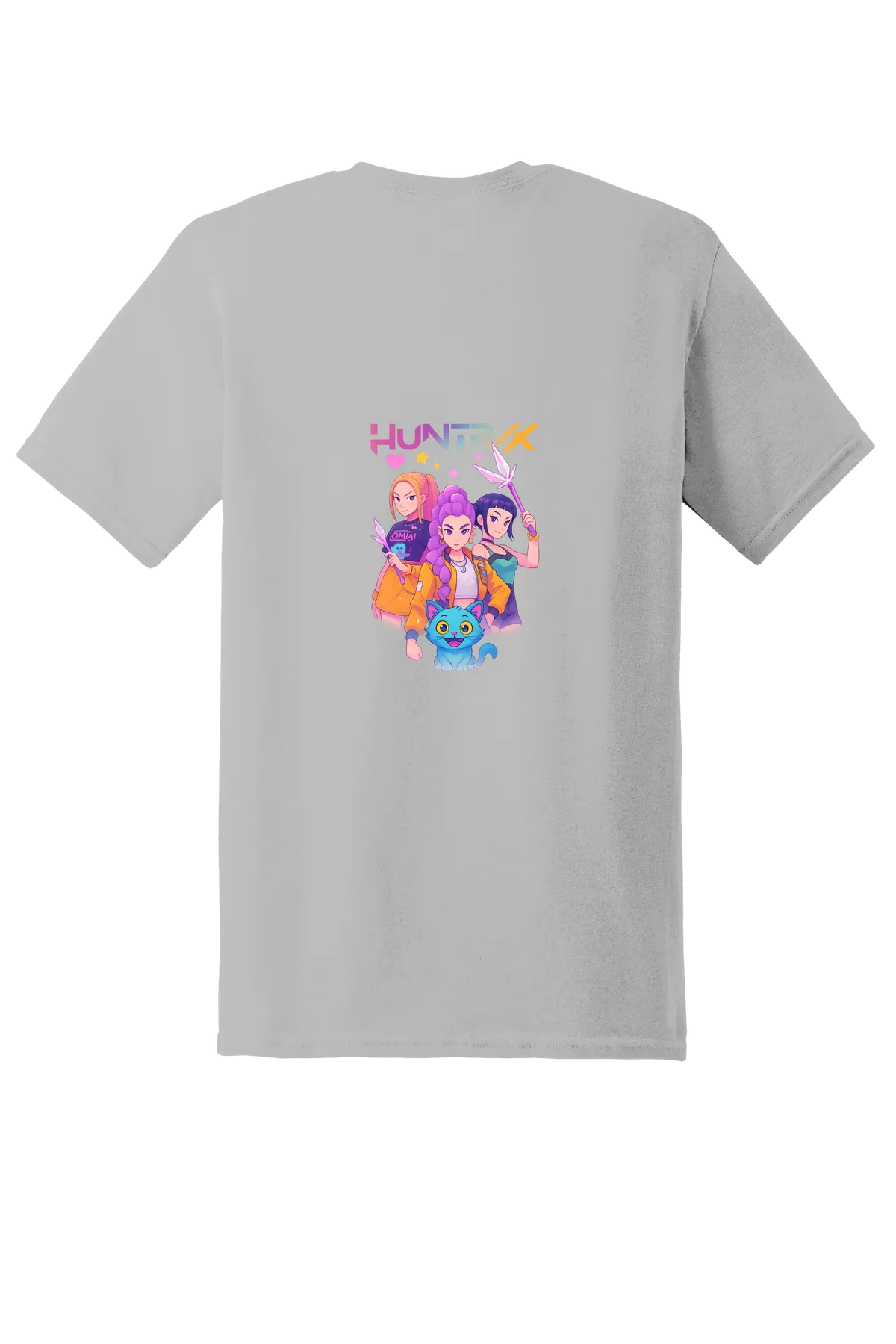 KPop Demon Hunters Tee No. 100, Ice Grey, back print