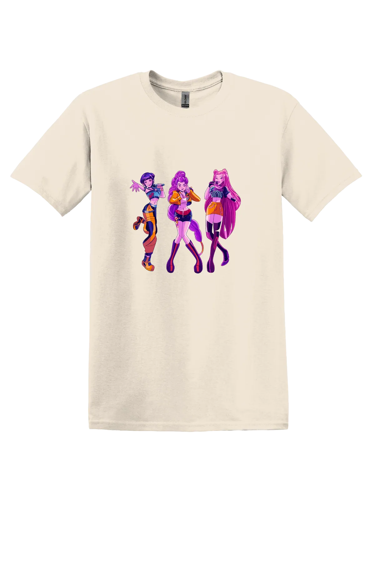 KPop Demon Hunters Tee No. 14, Natural, front print