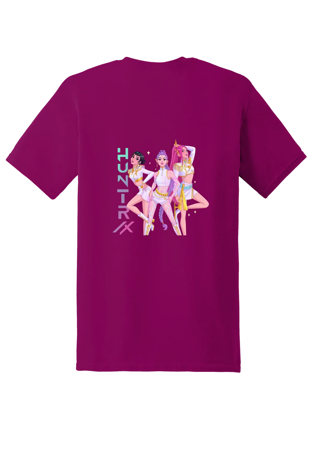 KPop Demon Hunters Tee No. 18, Berry, back print