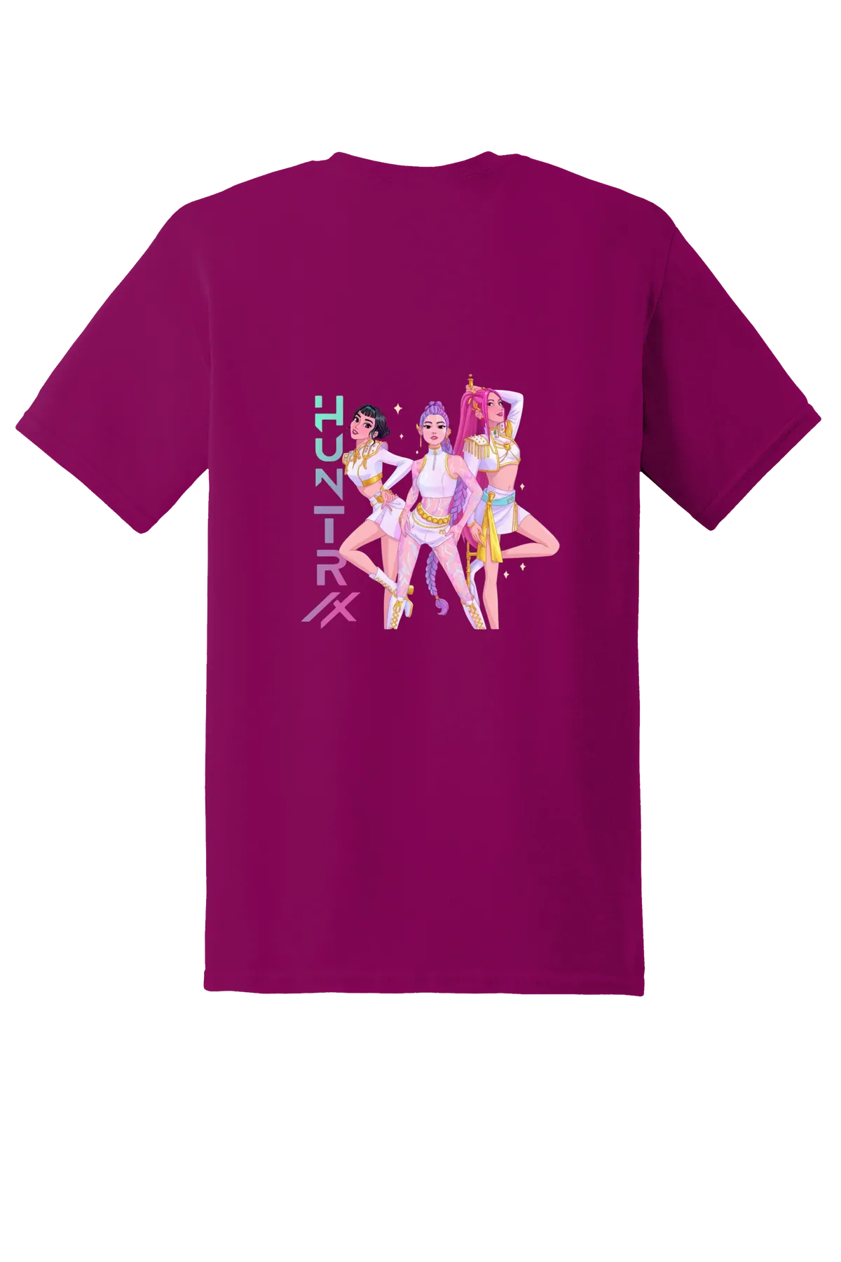 KPop Demon Hunters Tee No. 18, Berry, back print