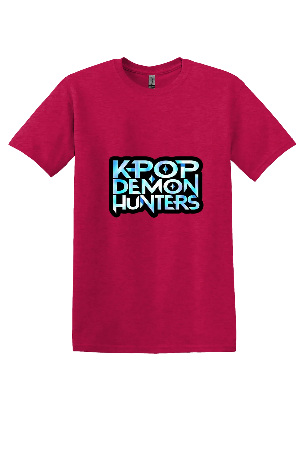 KPop Demon Hunters Tee No. 19, Heather Red, front print