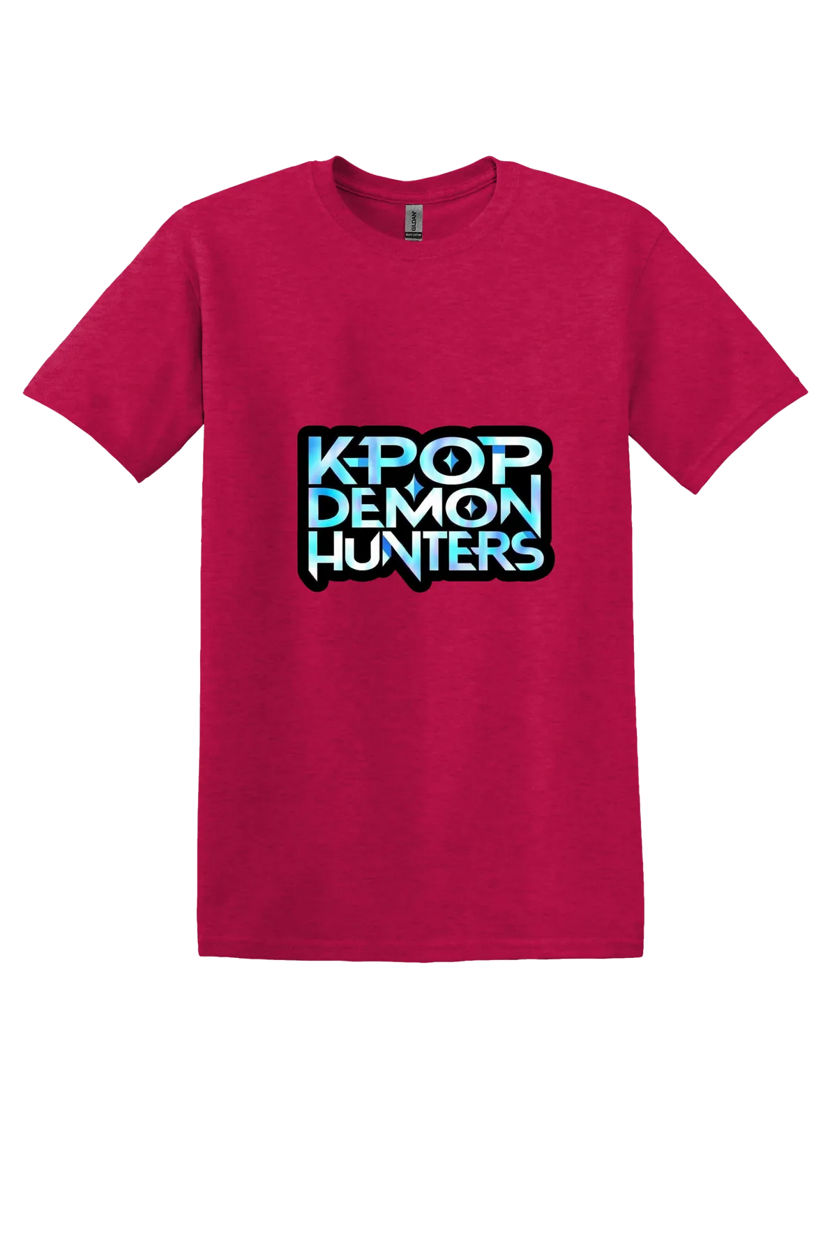 KPop Demon Hunters Tee No. 19, Heather Red, front print