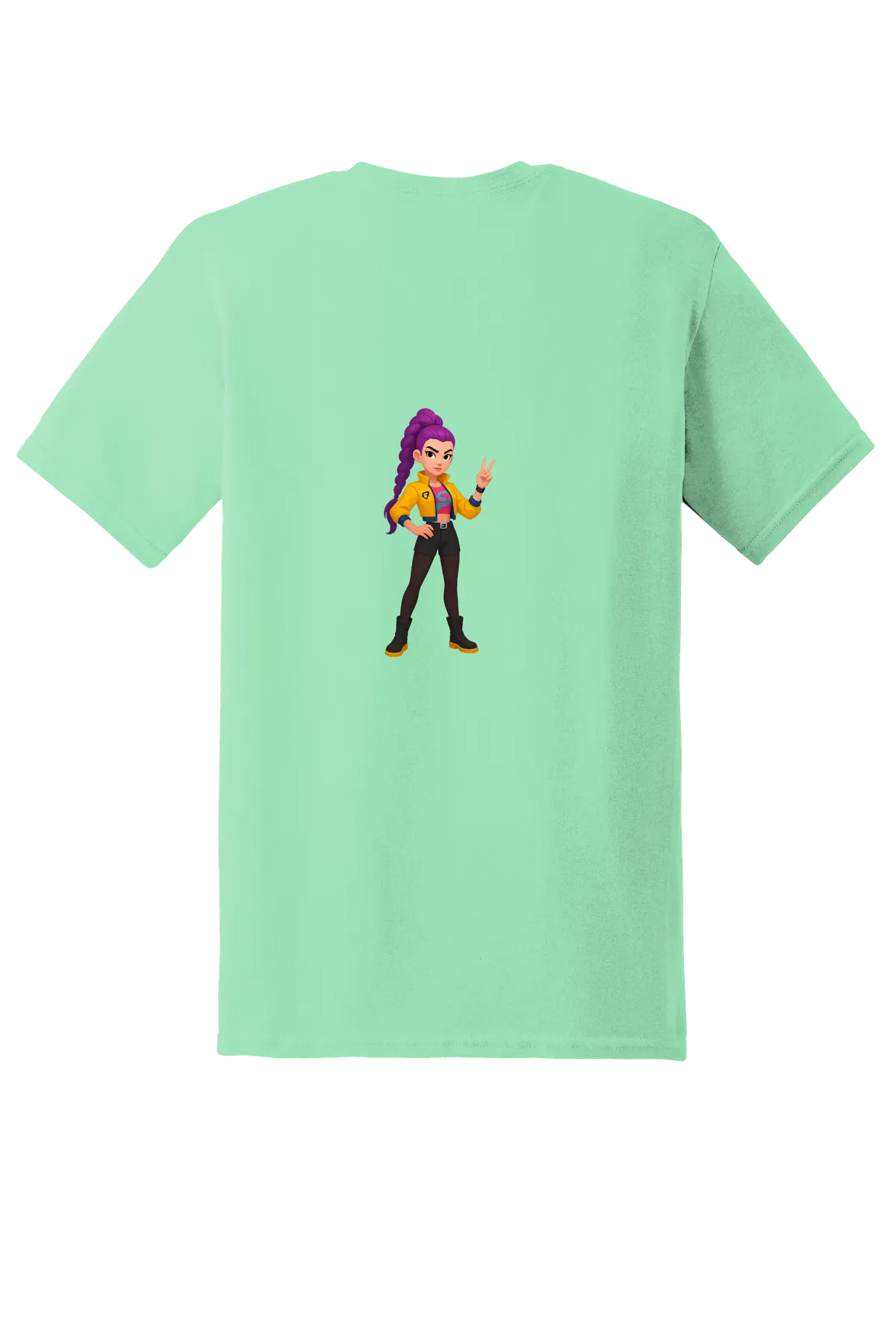KPop Demon Hunters Tee No. 20, Mint Green, back print