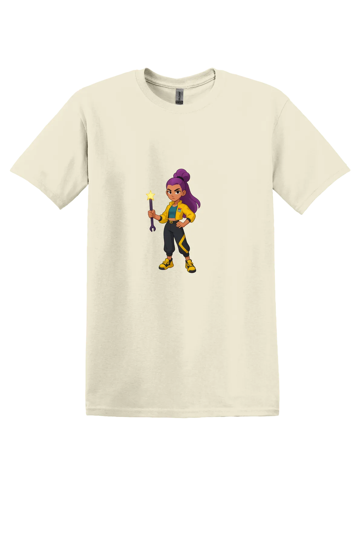 KPop Demon Hunters Tee No. 21, Off White, front print