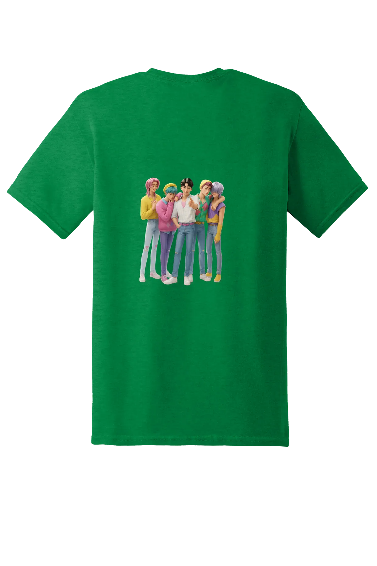 KPop Demon Hunters Tee No. 23, Antique Irish Green, back print