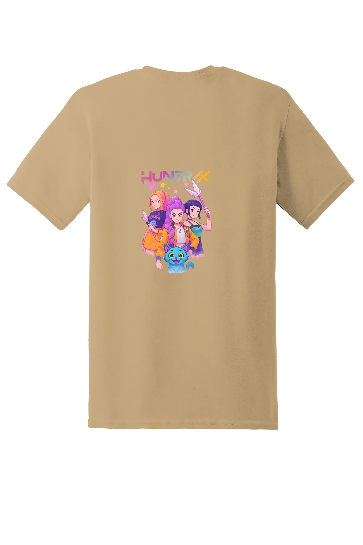 KPop Demon Hunters Tee No. 3, Old Gold, back print