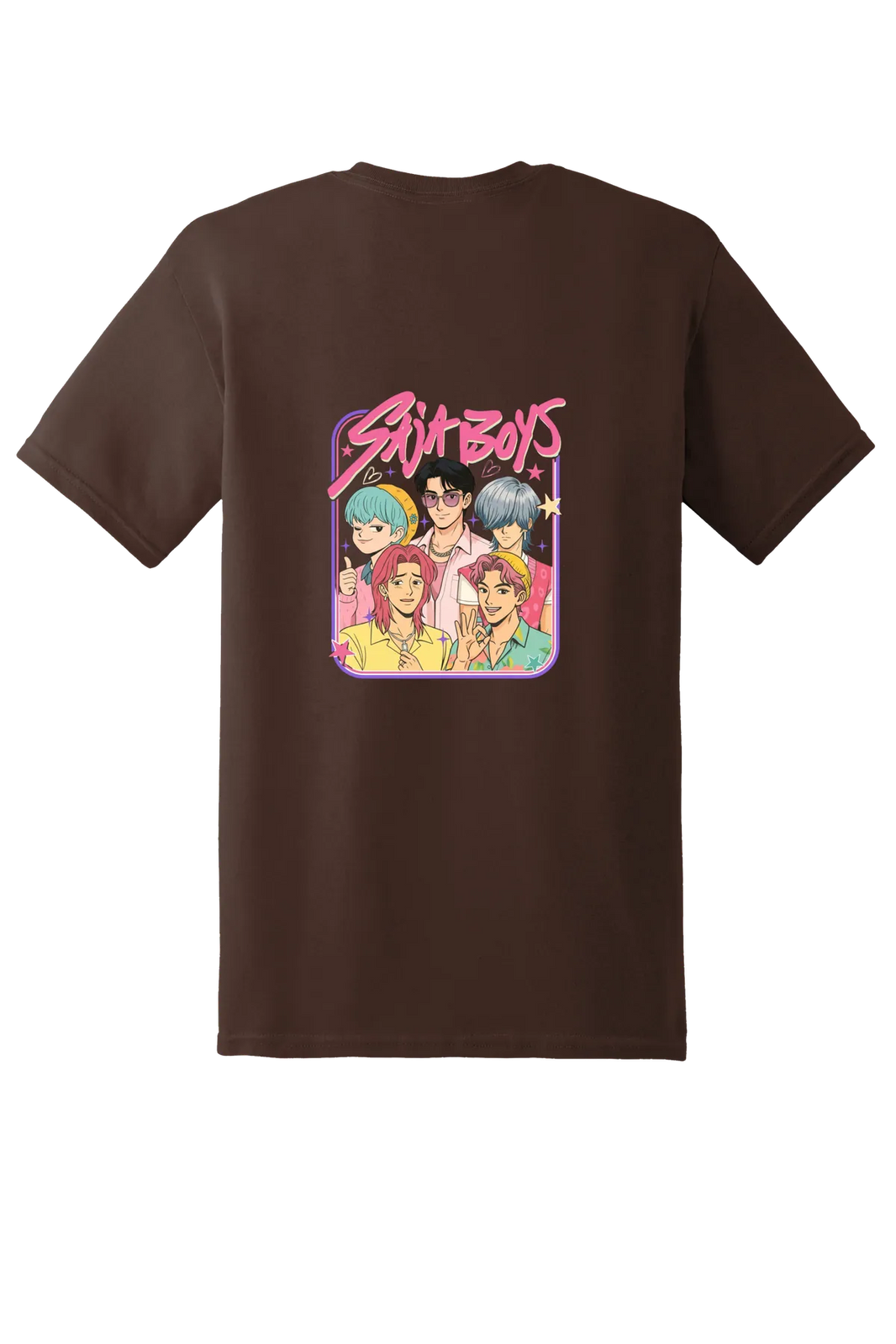 KPop Demon Hunters Tee No. 35, Dark Chocolate, back print