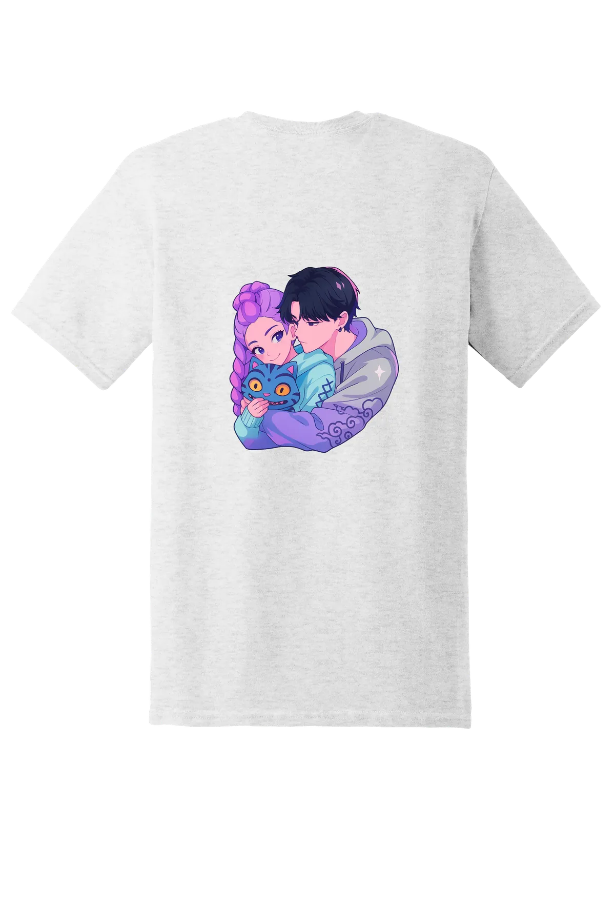 KPop Demon Hunters Tee No. 37, Ash Grey, back print