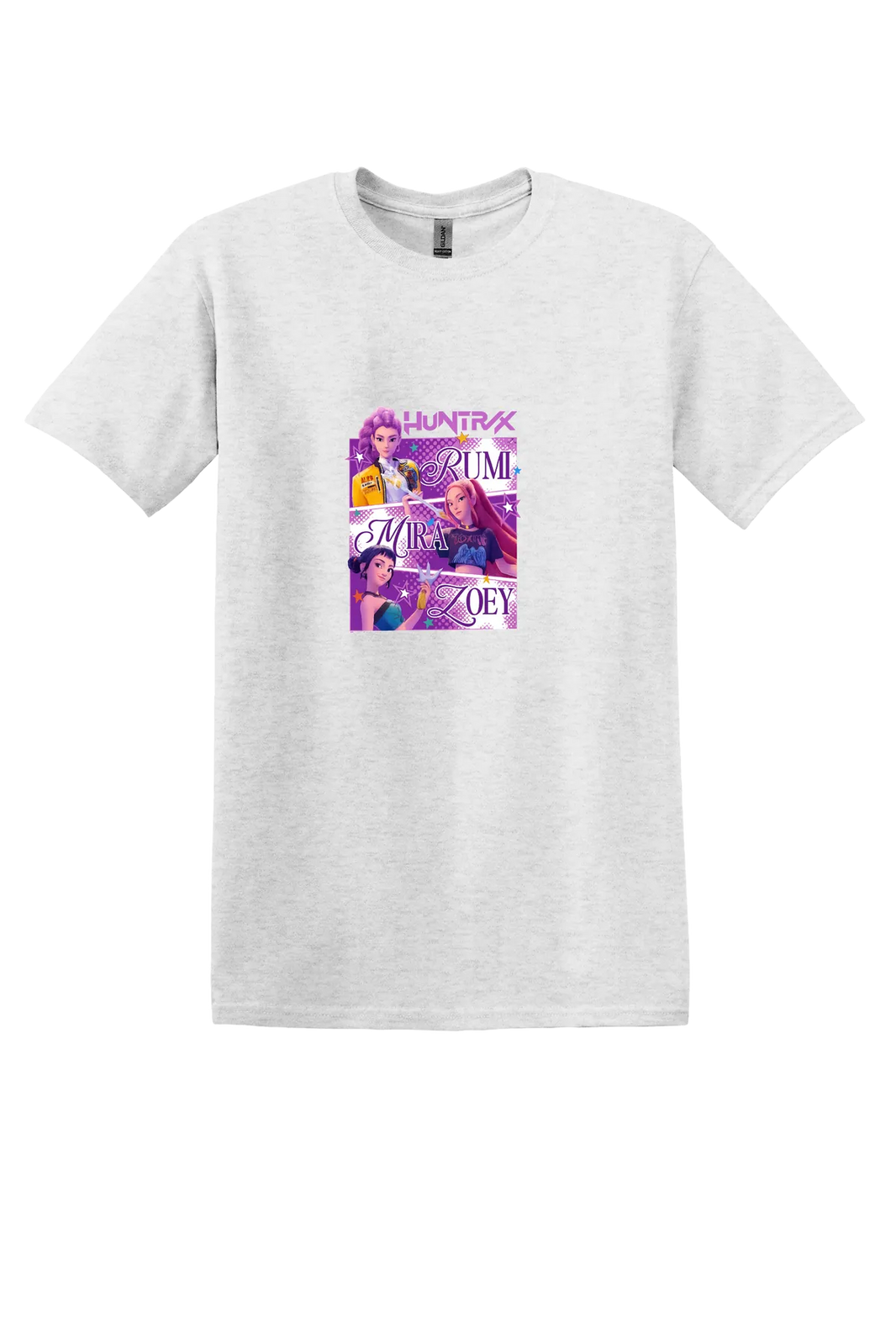 KPop Demon Hunters Tee No. 38, Ash Grey, front print