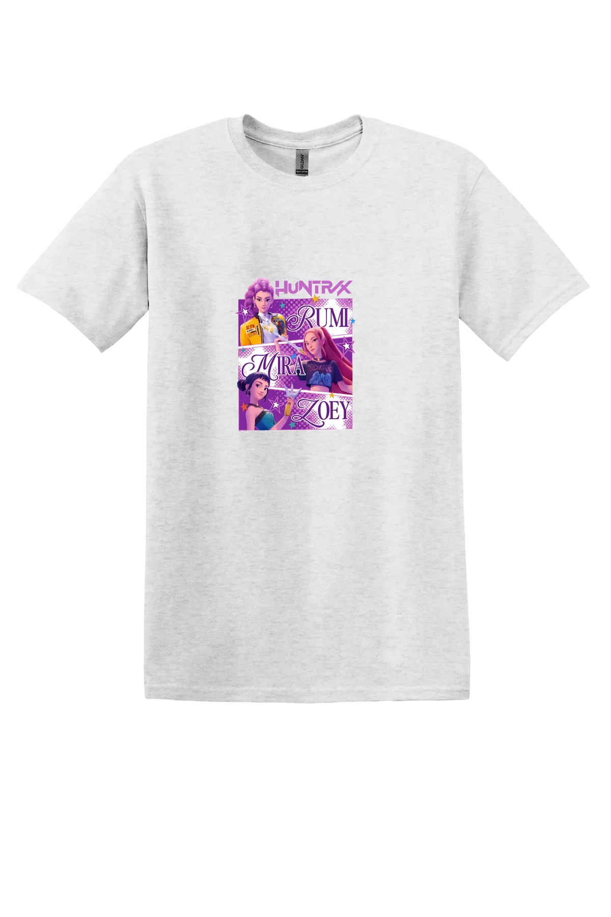 KPop Demon Hunters Tee No. 38, Ash Grey, front print