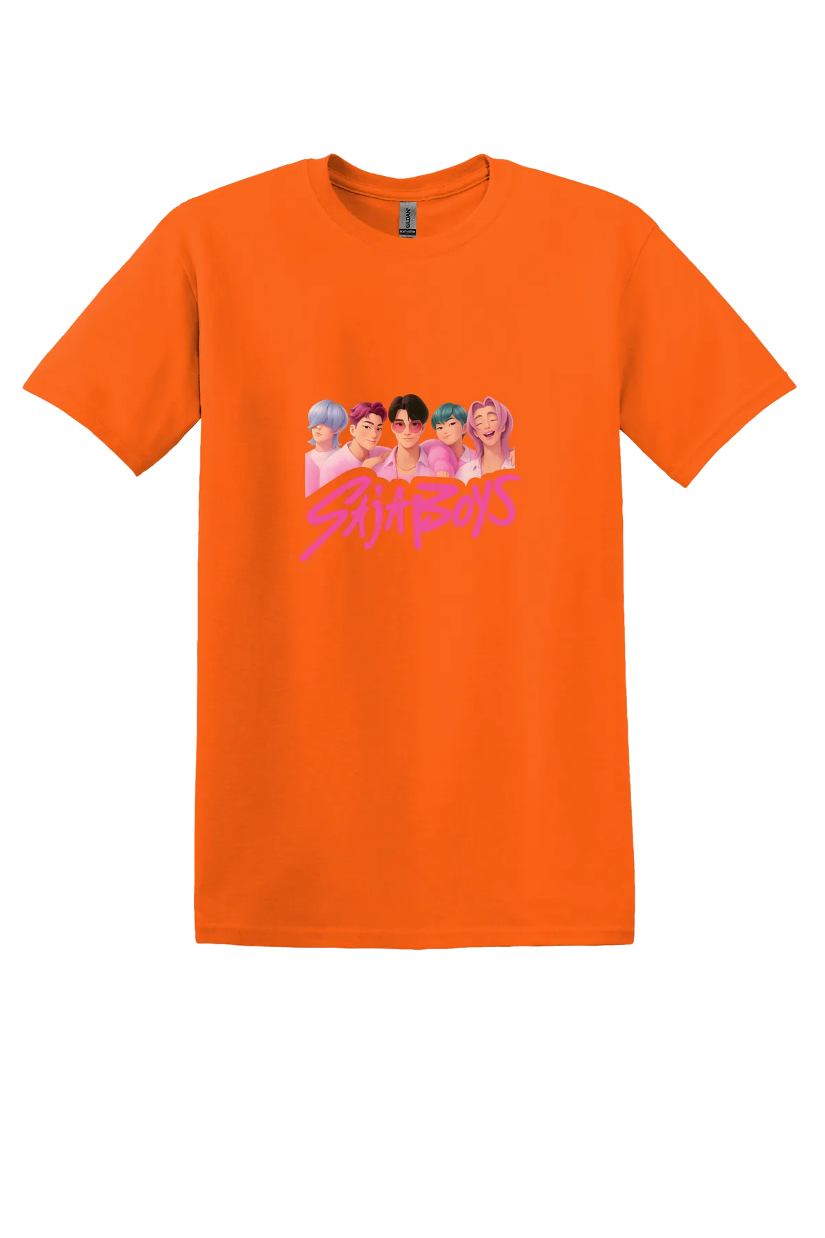 KPop Demon Hunters Tee No. 4, Orange, front print