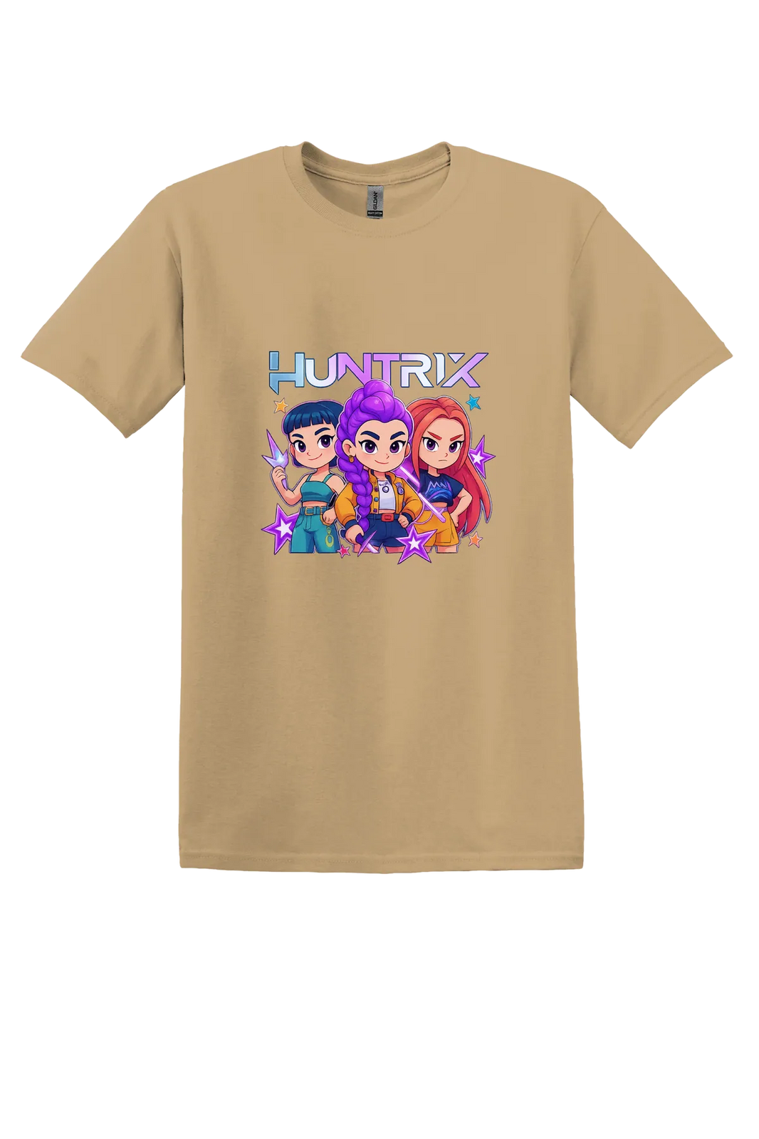KPop Demon Hunters Tee No. 45, Old Gold, front print