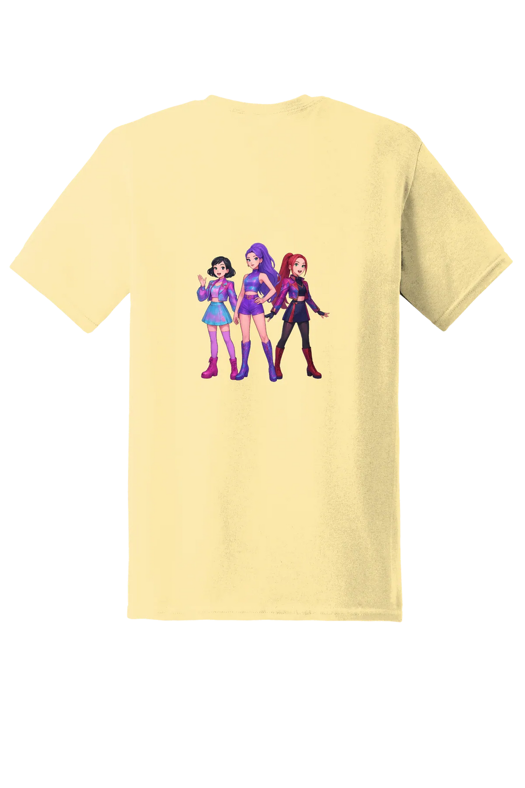 KPop Demon Hunters Tee No. 48, Yellow Haze, back print