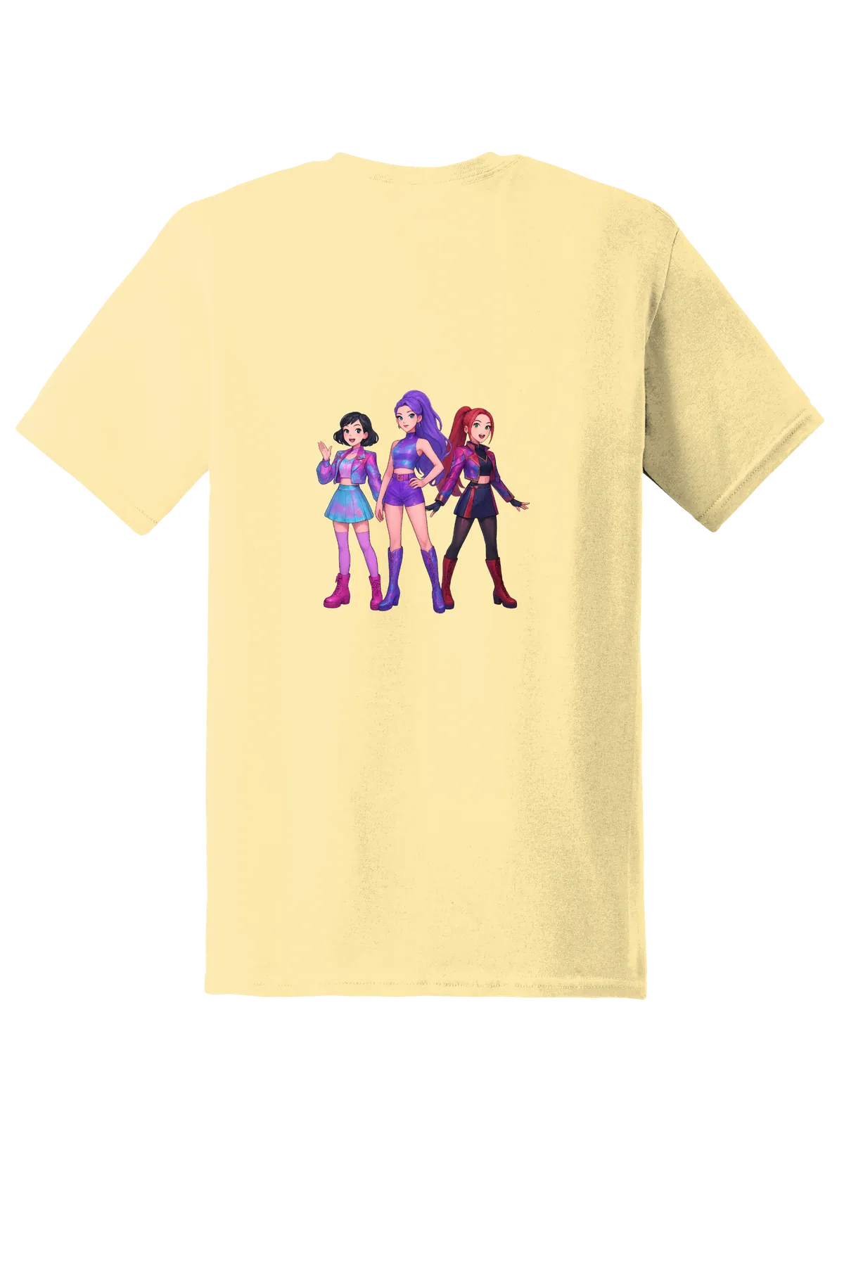 KPop Demon Hunters Tee No. 48, Yellow Haze, back print