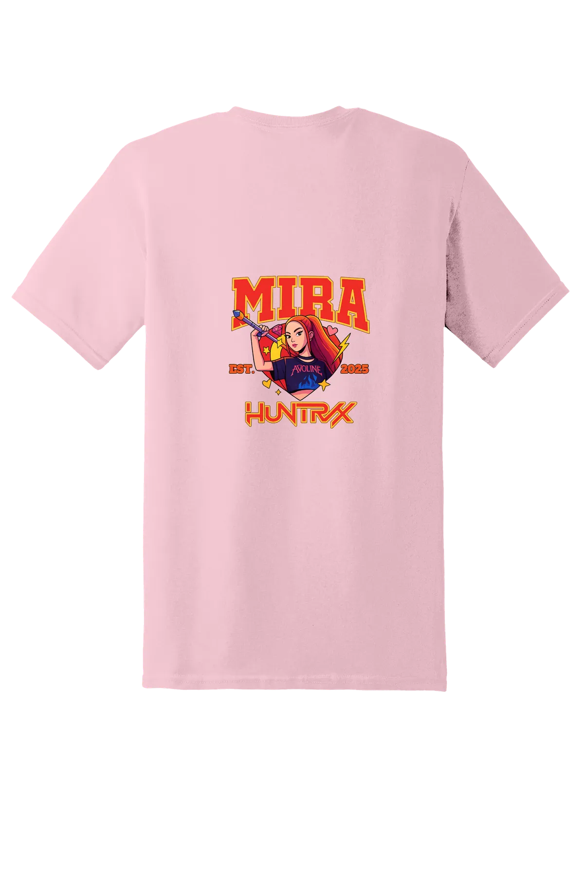 KPop Demon Hunters Tee No. 57, Pink, back print