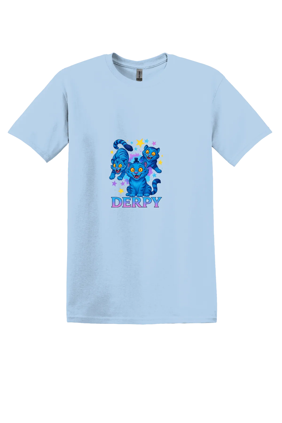KPop Demon Hunters Tee No. 65, Light Blue, front print