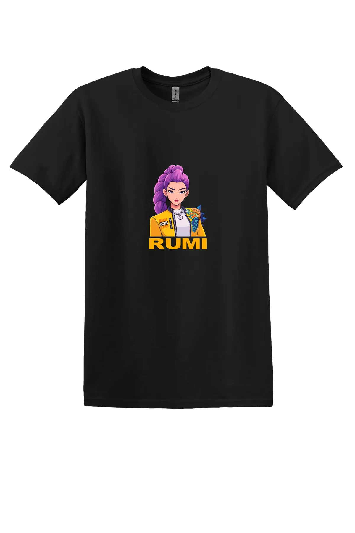 KPop Demon Hunters Tee No. 8, Black, front print