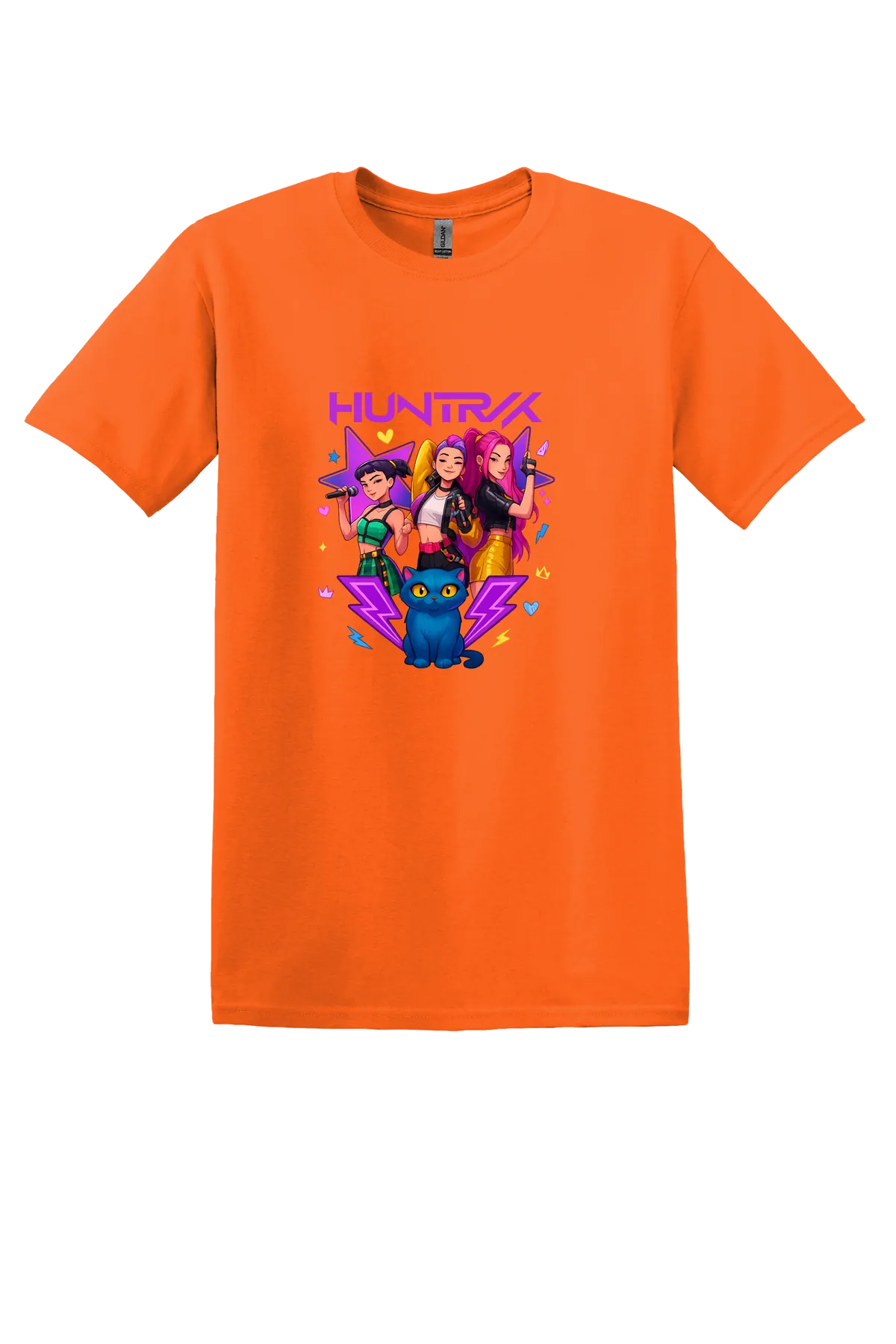 KPop Demon Hunters Tee No. 81, Safety Orange, front print