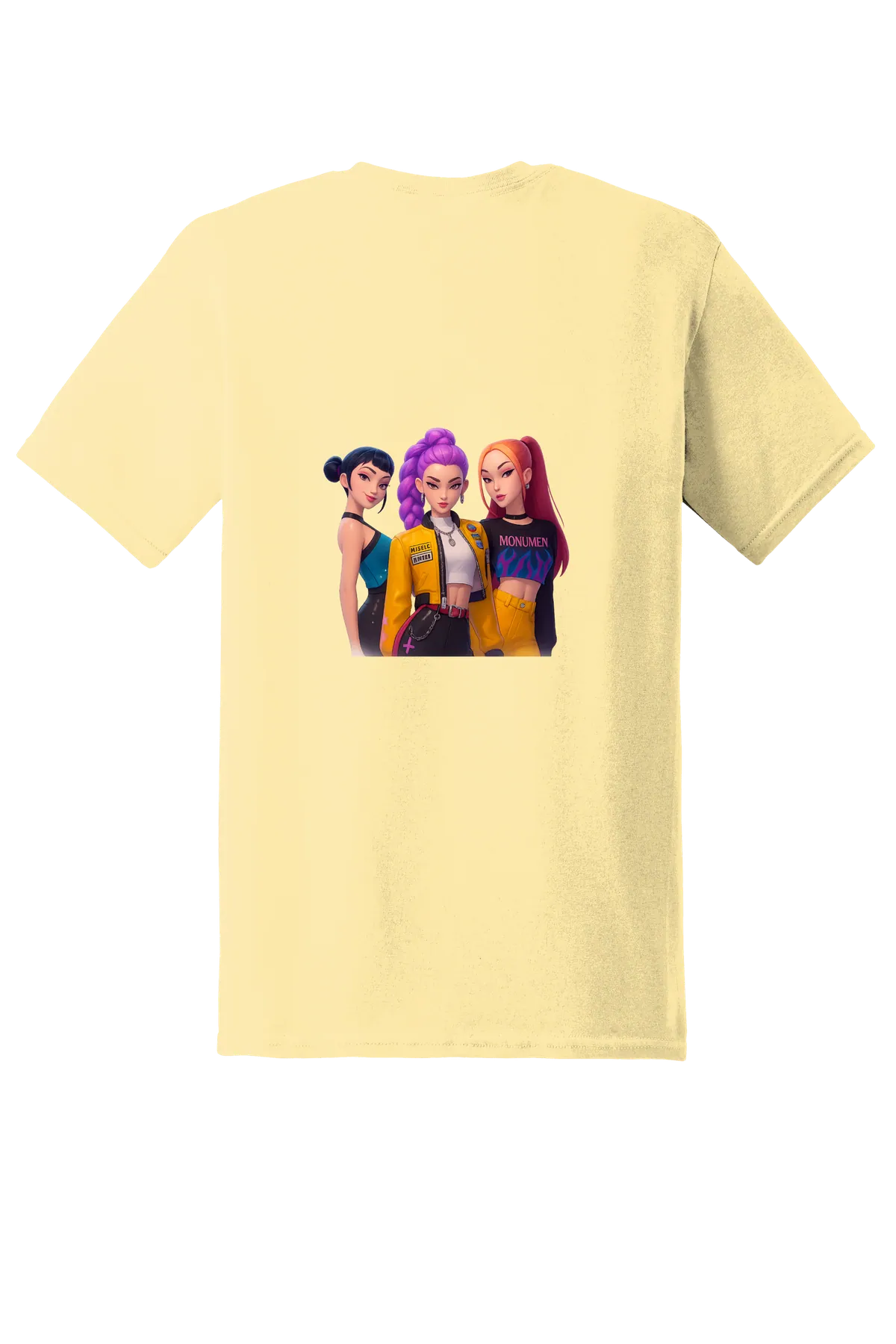 KPop Demon Hunters Tee No. 86, Yellow Haze, back print