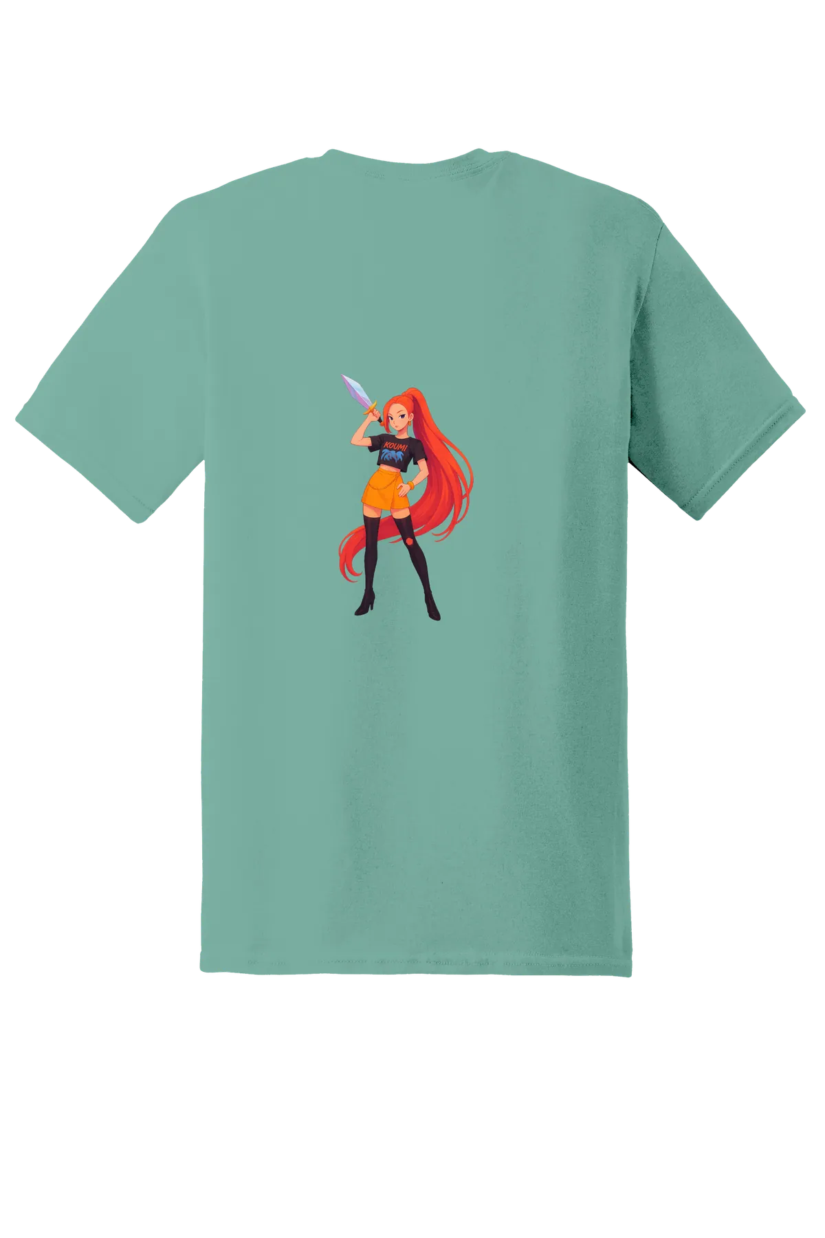 KPop Demon Hunters Tee No. 90, Aquatic, back print