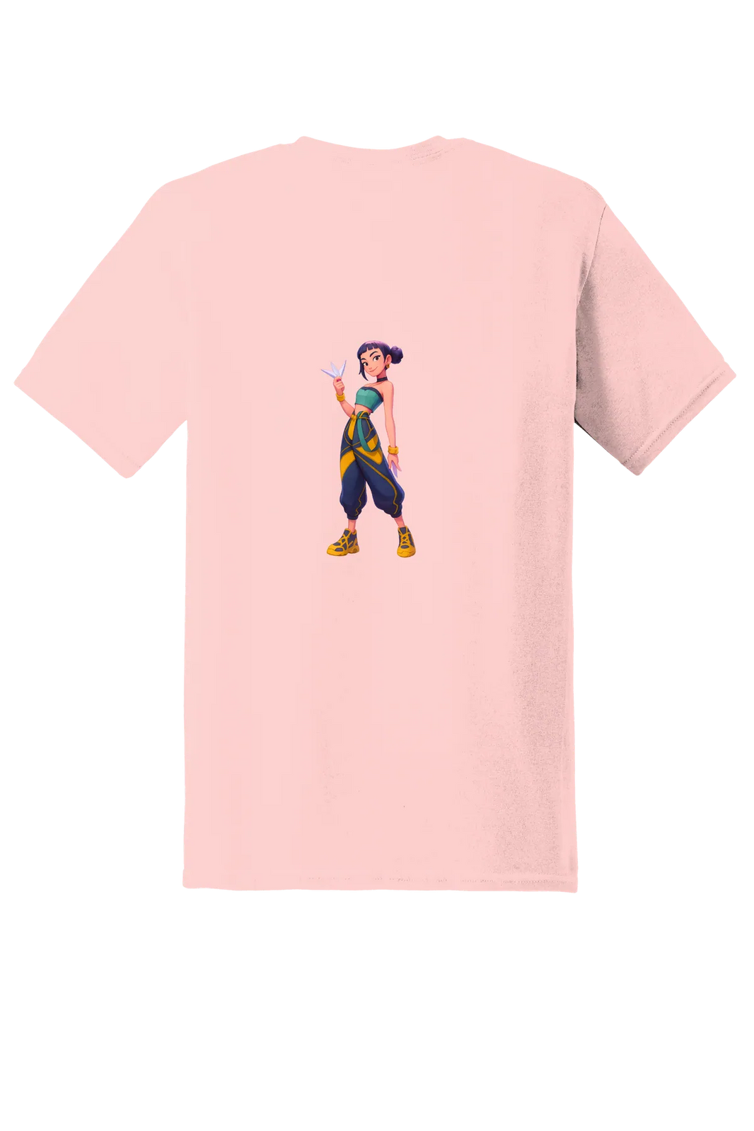 KPop Demon Hunters Tee No. 91, Light Pink, back print